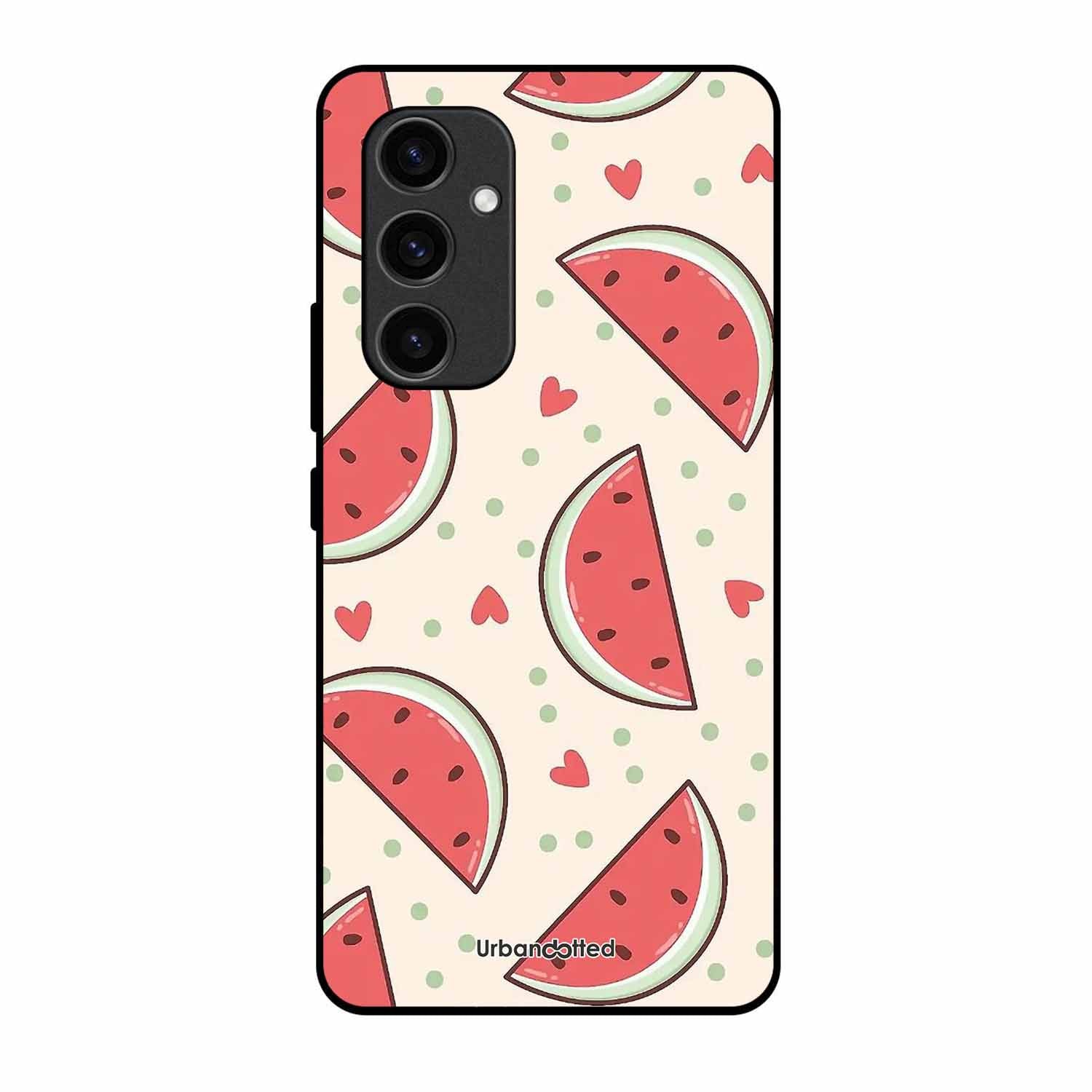Watermelon Slice Fun Glass Case For Samsung S23 FE