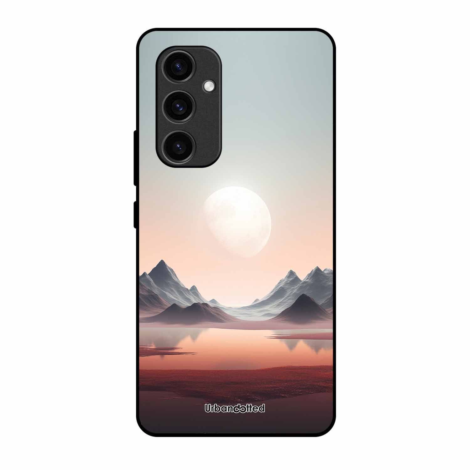 Tranquil Landscape Reflection Glass Case For Samsung S24 FE