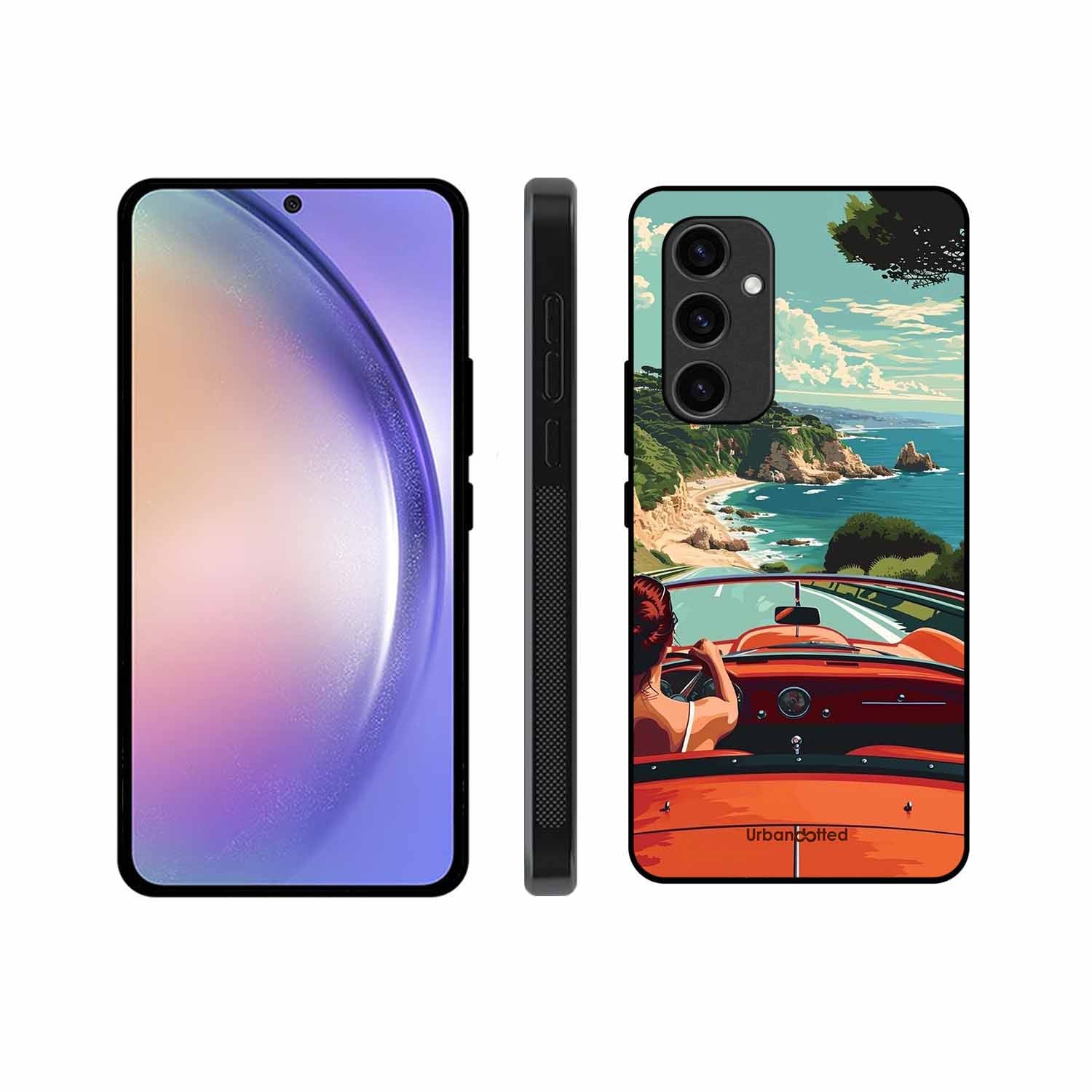Ocean Breeze Road Trip Glass Case For Samsung S24 Plus