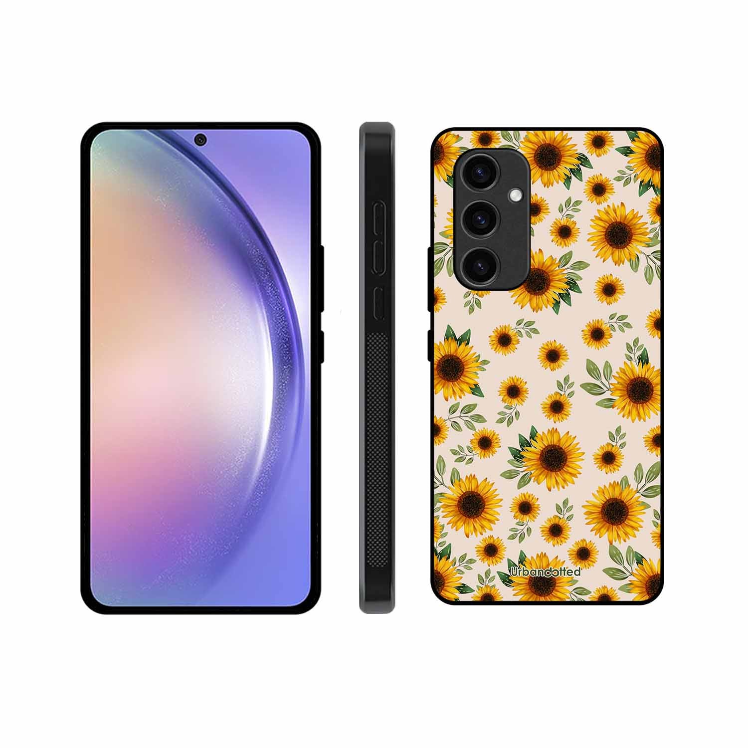Summer Sunflowers Glass Case For Samsung S24 Plus