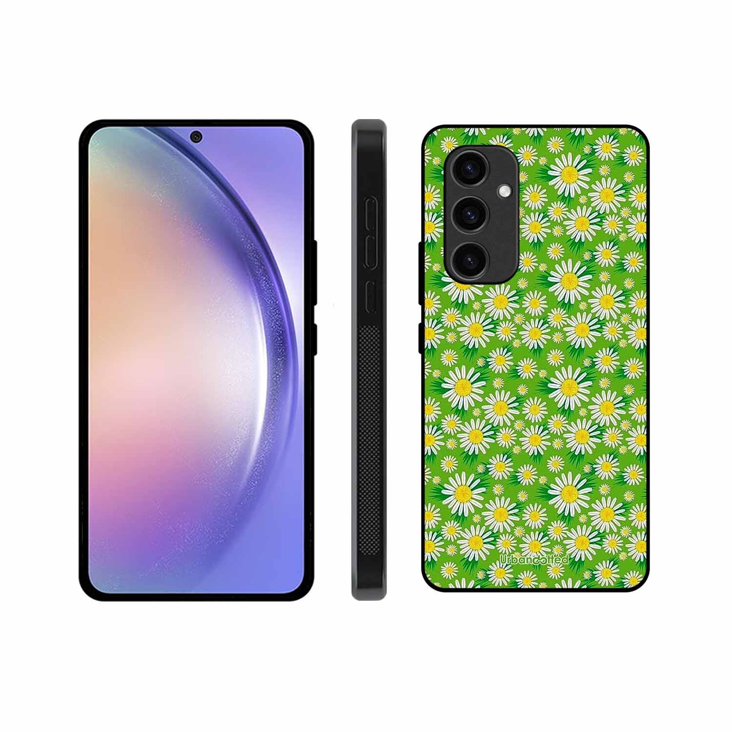 Cheerful Daisy Glass Case For Samsung S24 Plus