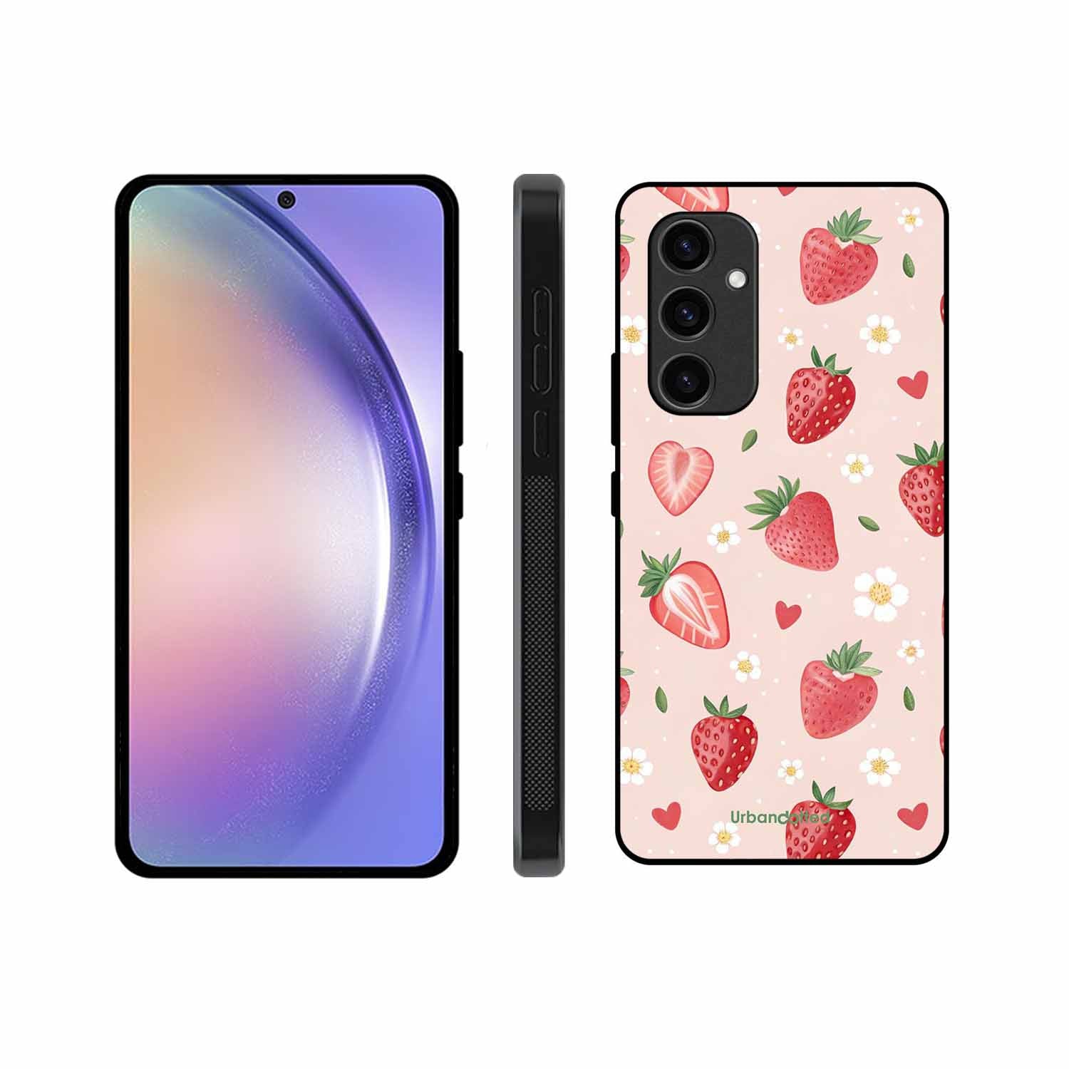 Strawberry Sweetheart Glass Case For Samsung S24 Plus