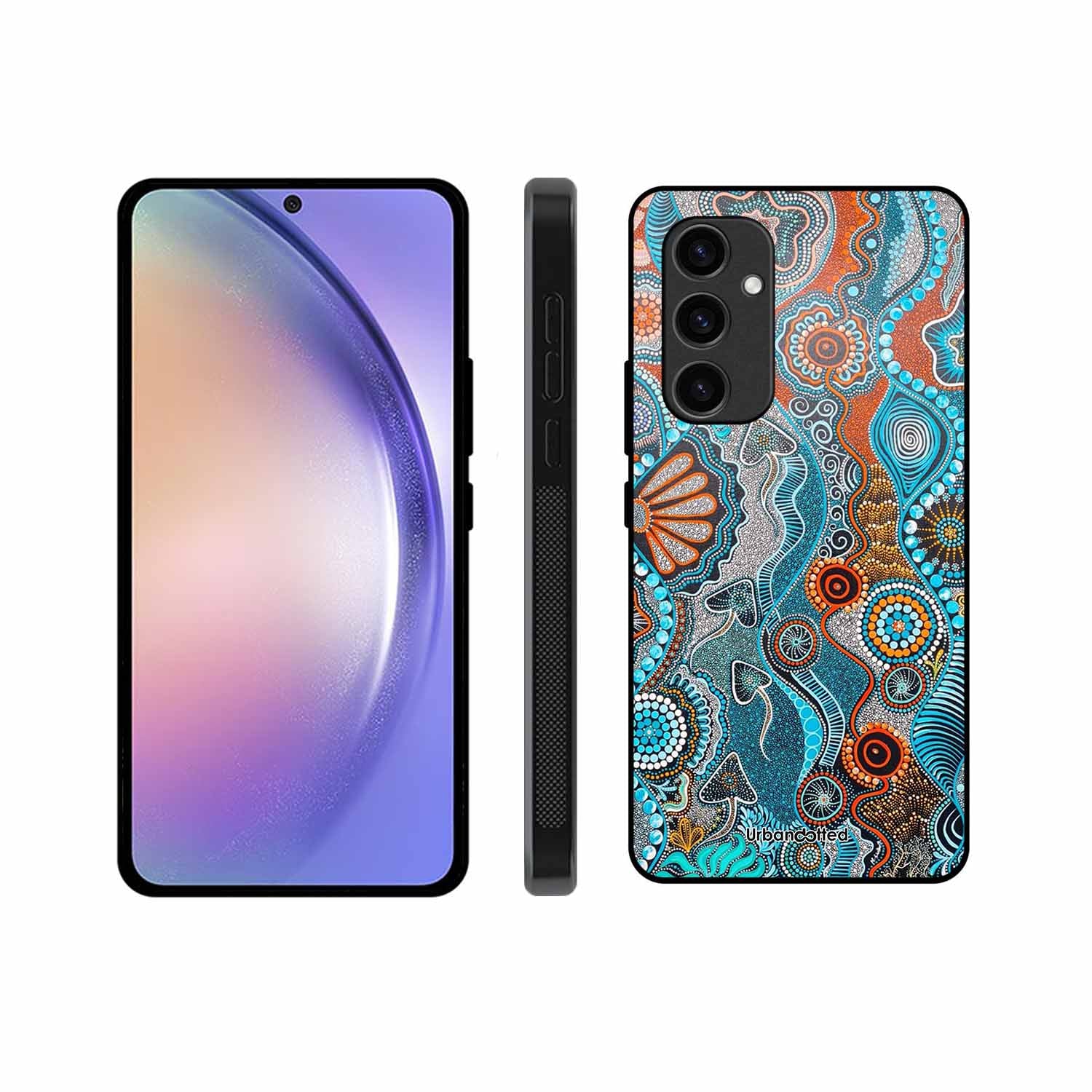 Aboriginal Art Story Glass Case For Samsung S24 Plus