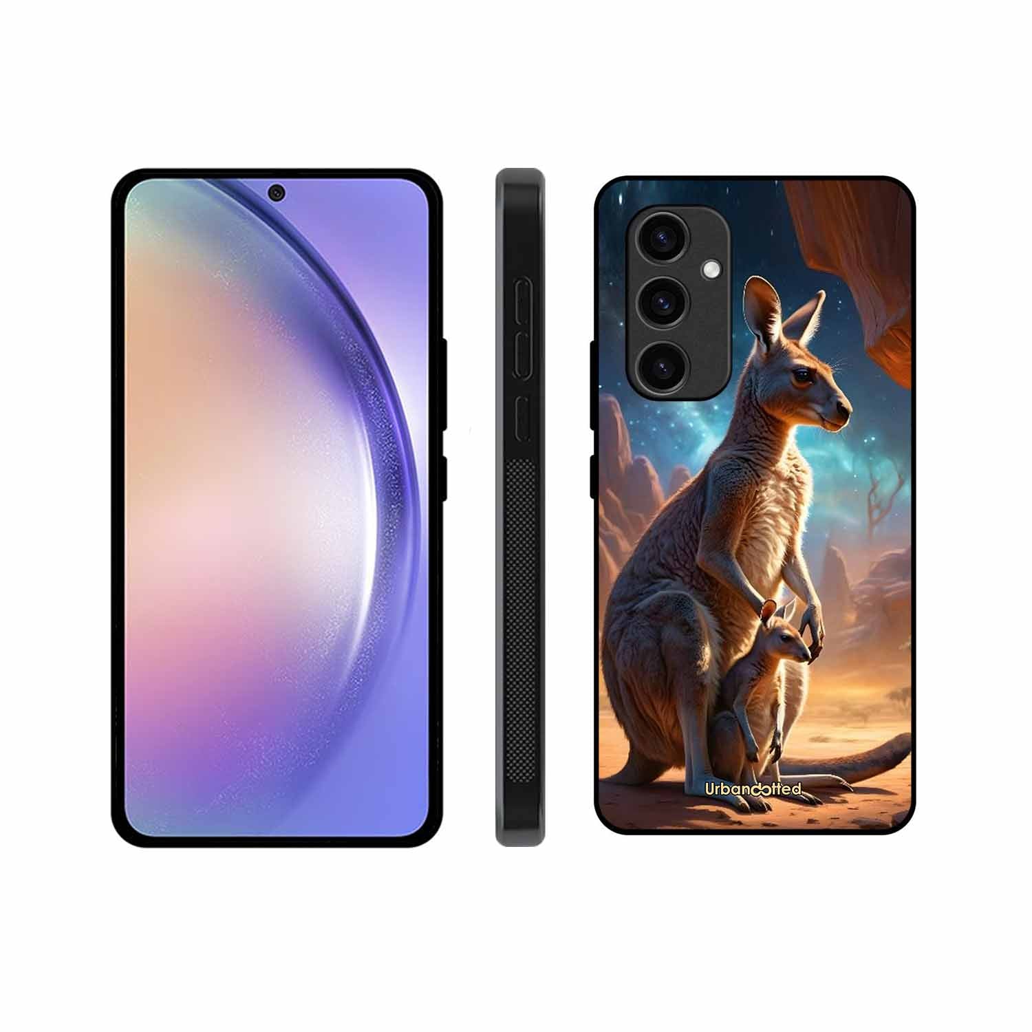 Kangaroo Mother Love Glass Case For Samsung S24 Plus