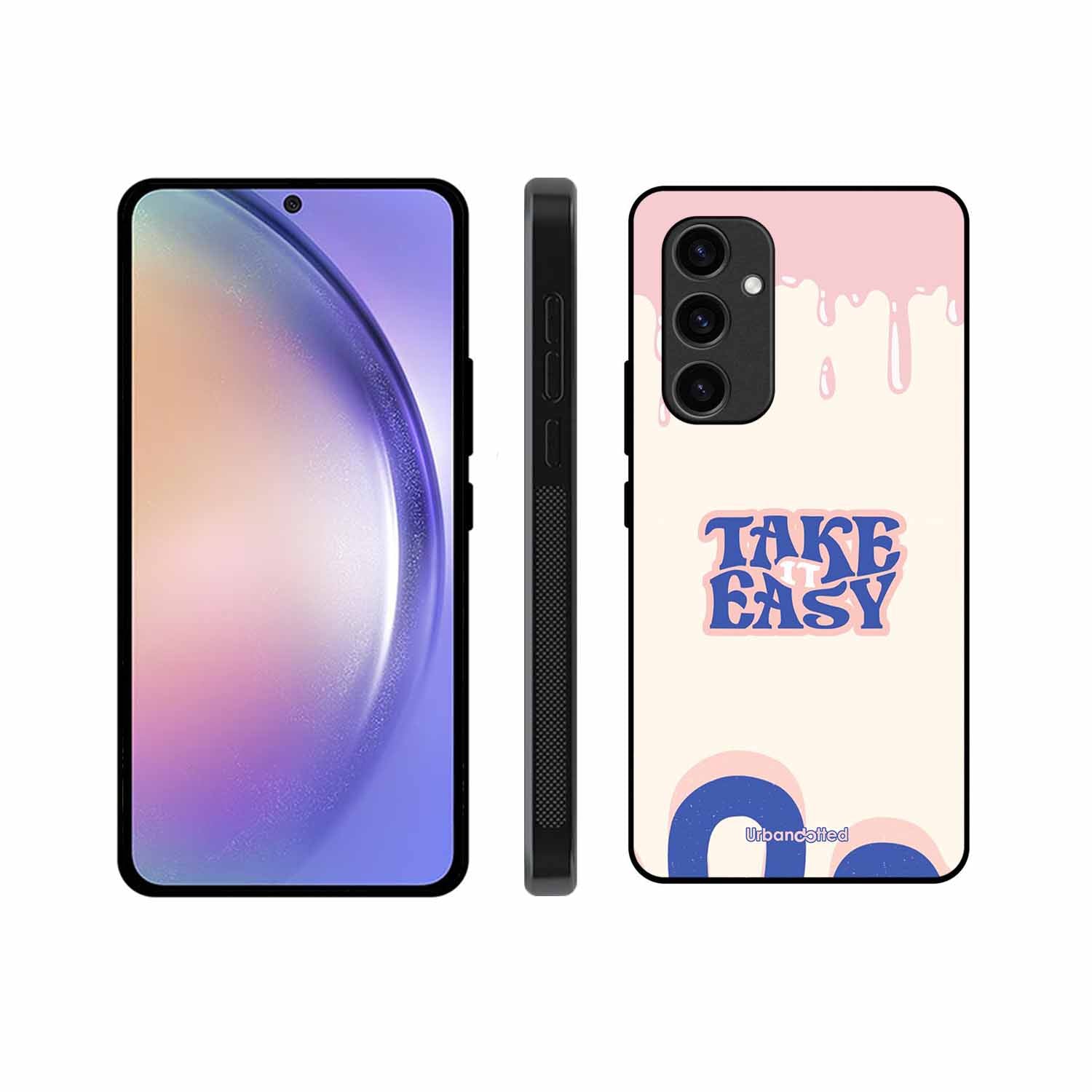 Take It Easy Drip Glass Case For Samsung S24 FE