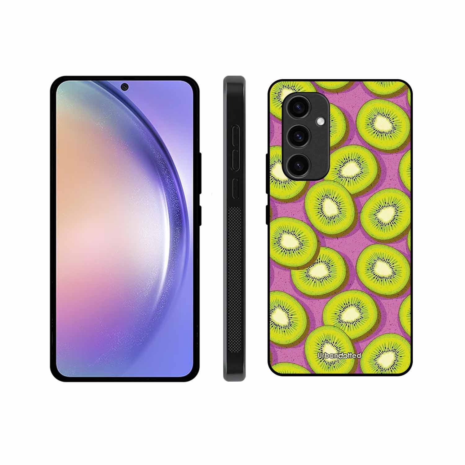 Refreshing Kiwi Glass Case For Samsung S24 5G