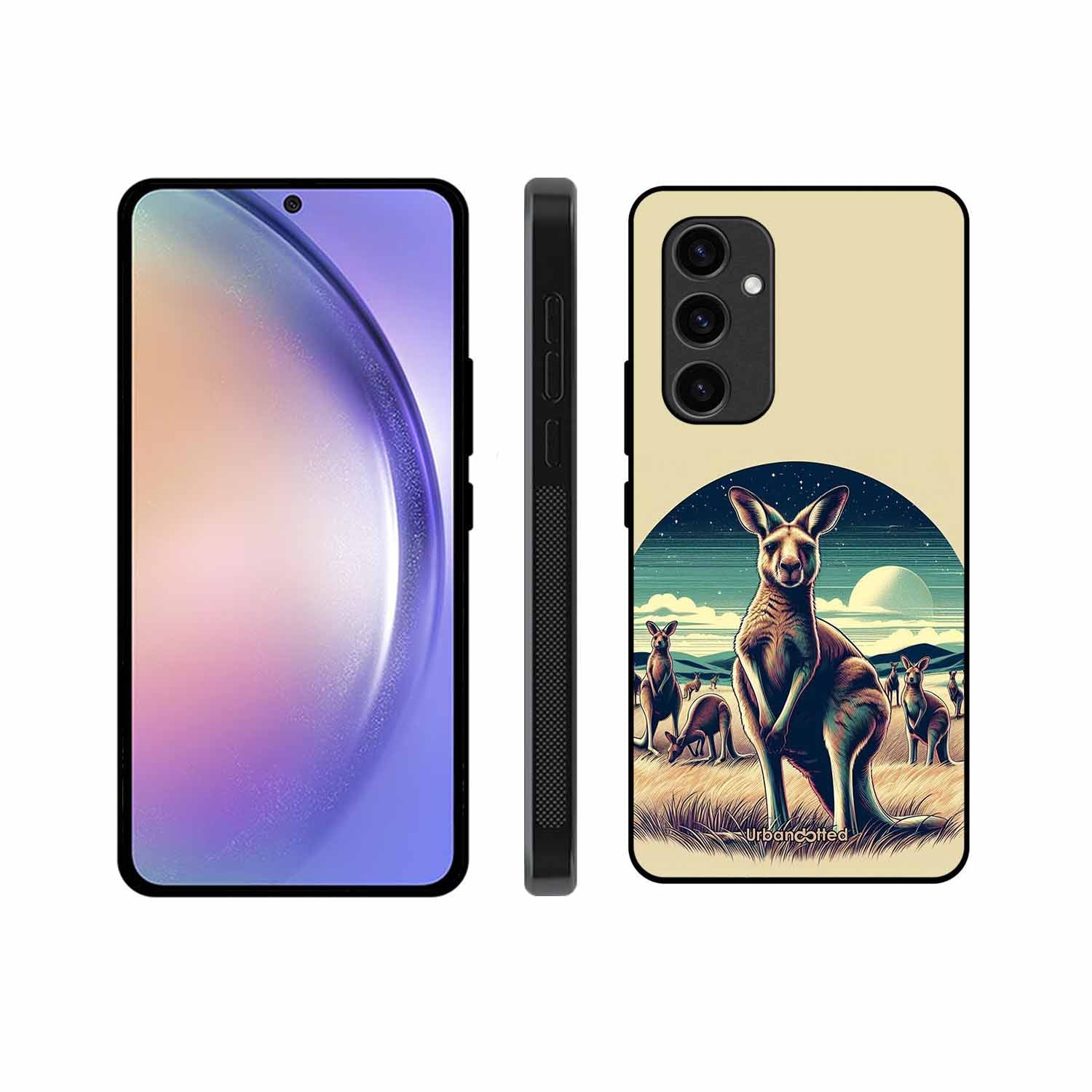 Kangaroo Mob Moonlight Glass Case For Samsung S23 FE