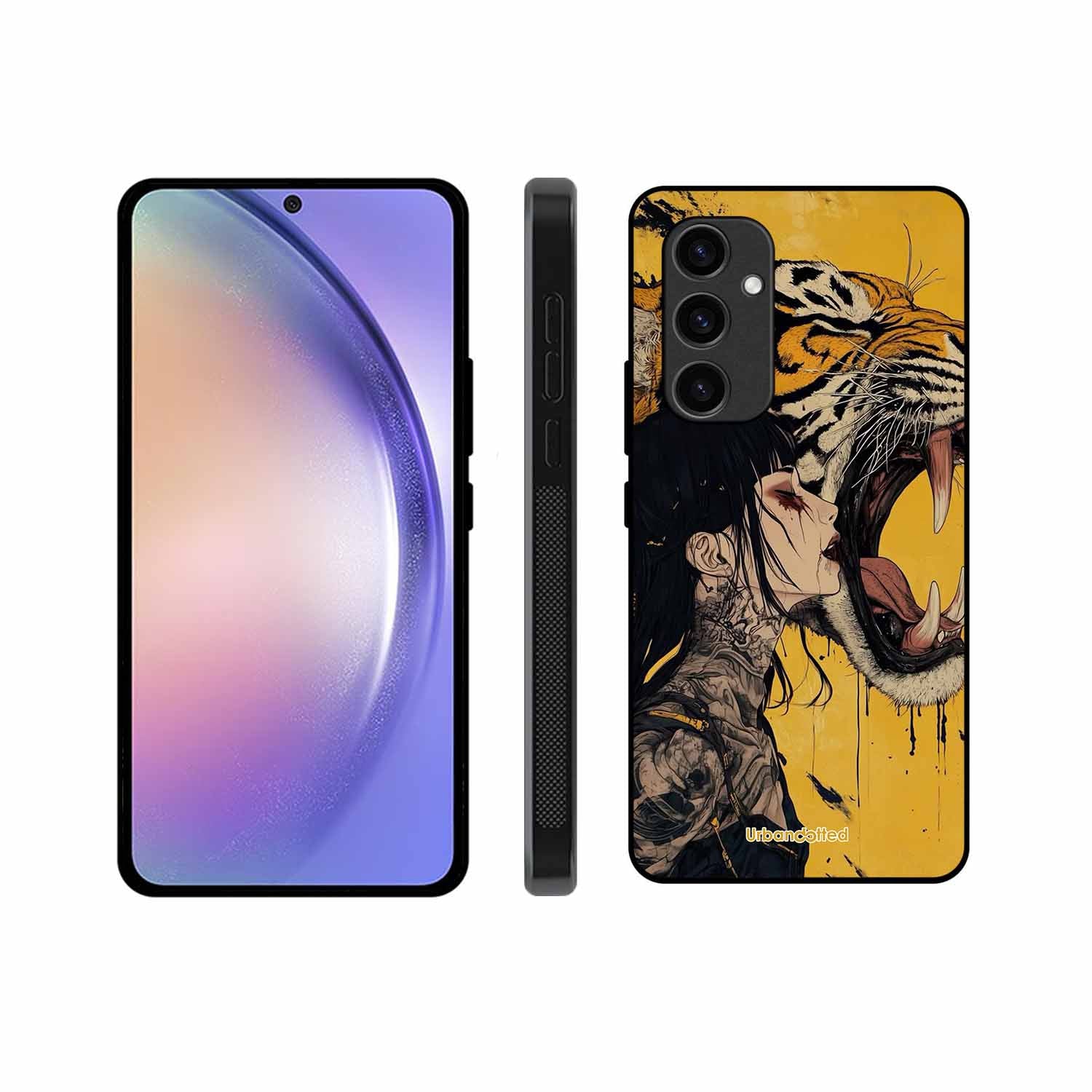 Tattooed Girl with Tiger Glass Case For Samsung S24 FE