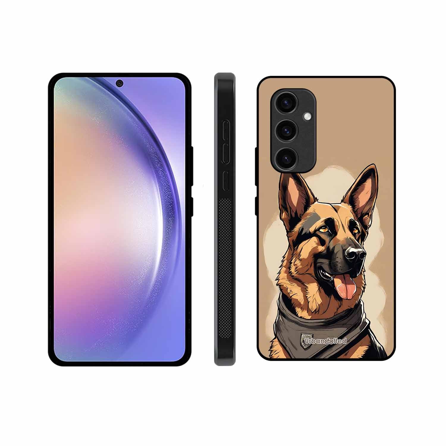 German Shepherd Portrait Glass Case For Samsung S24 5G