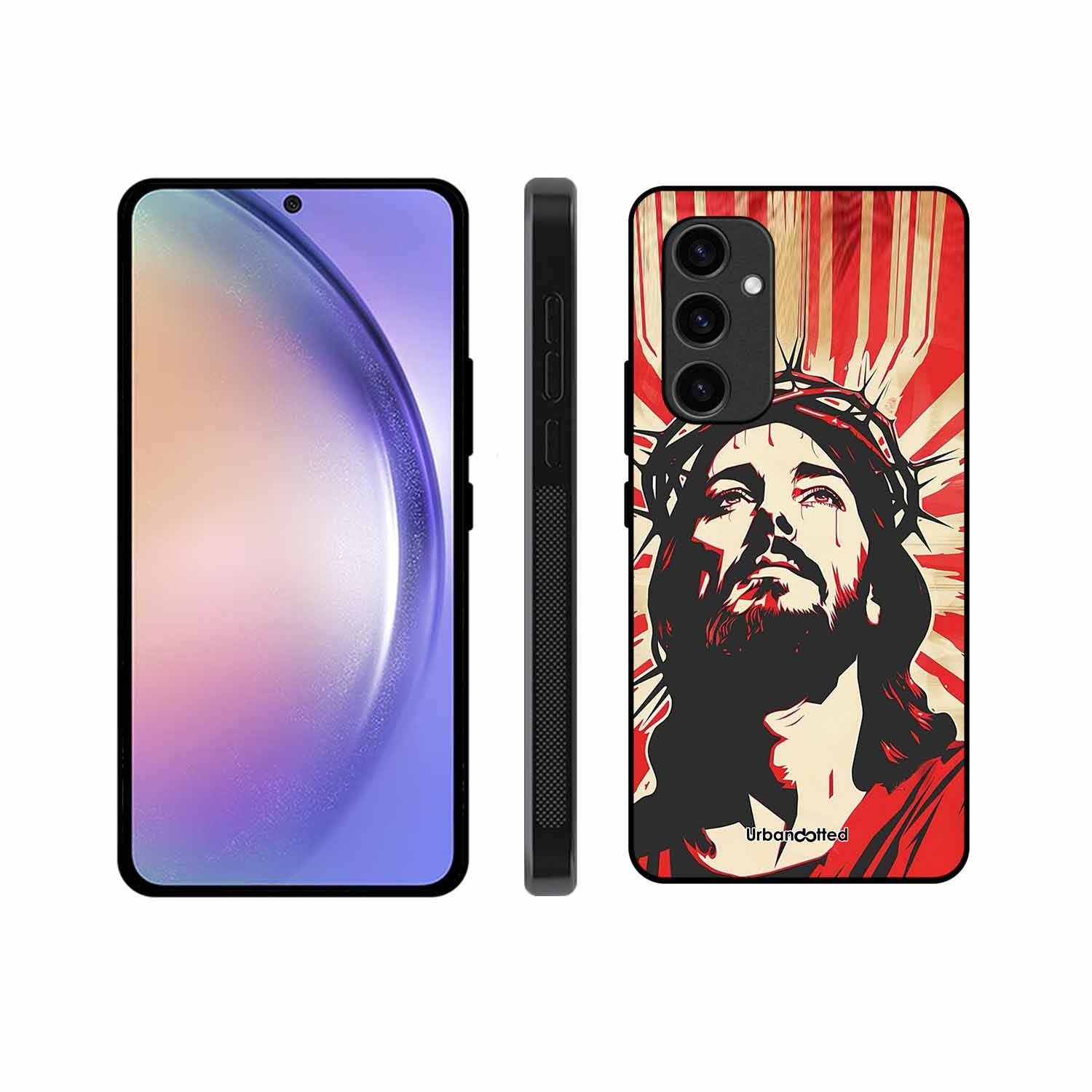 Spiritual Art Glass Case For Samsung S23 FE