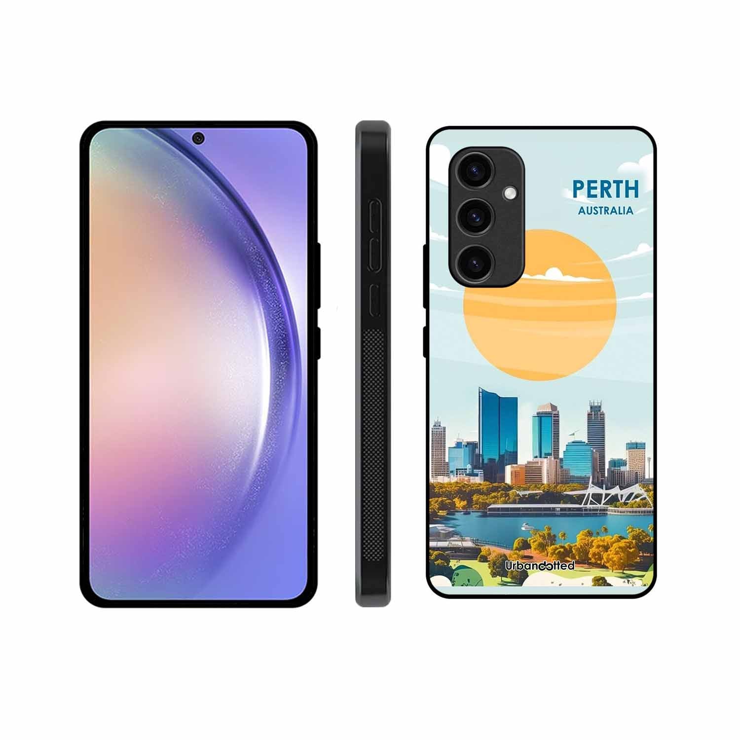 Western Australia Cityscape Glass Case For Samsung S24 FE
