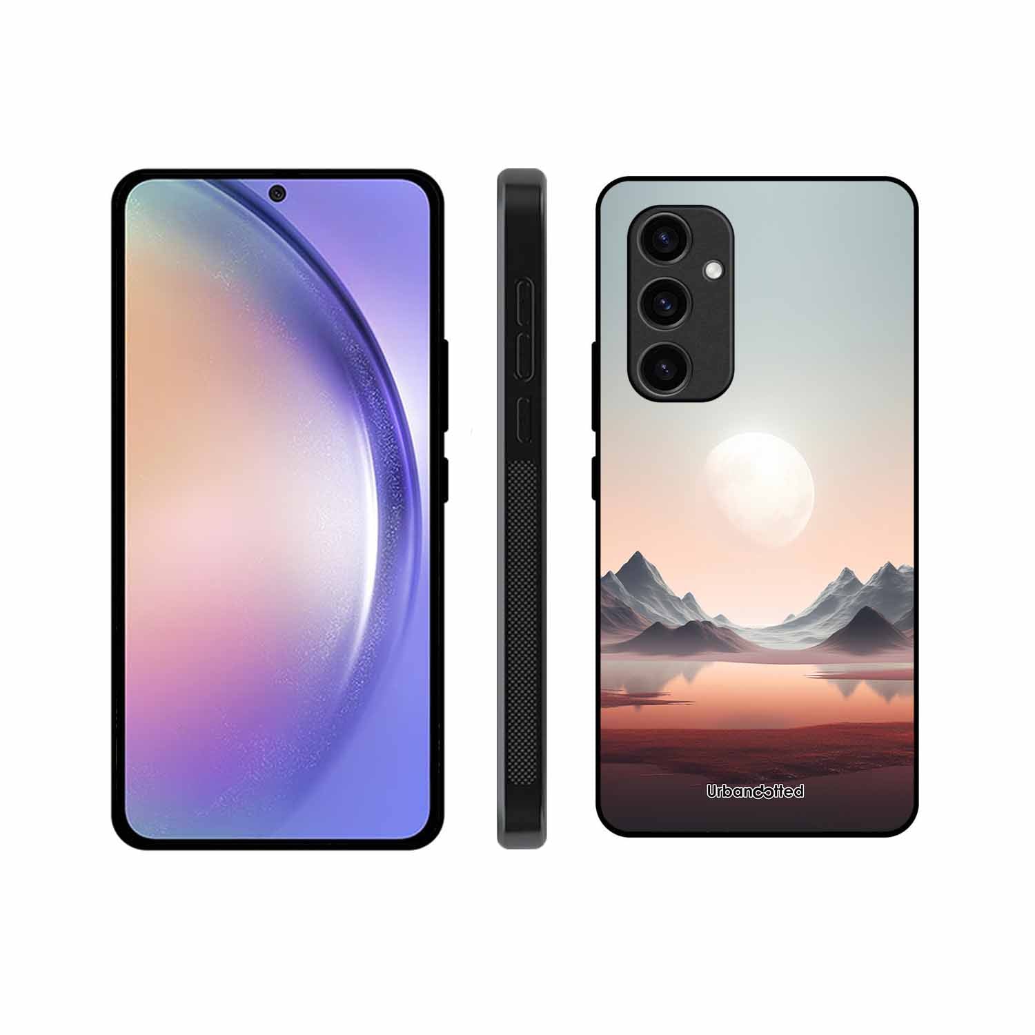 Tranquil Landscape Reflection Glass Case For Samsung S24 FE