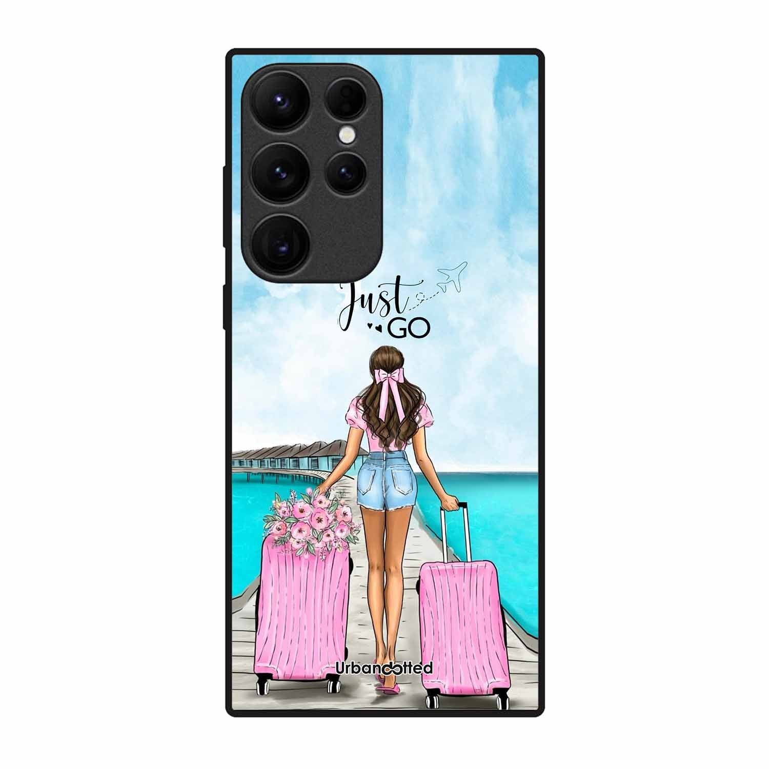 Just Go Travel Glass Case For Samsung S23 Ultra 5G