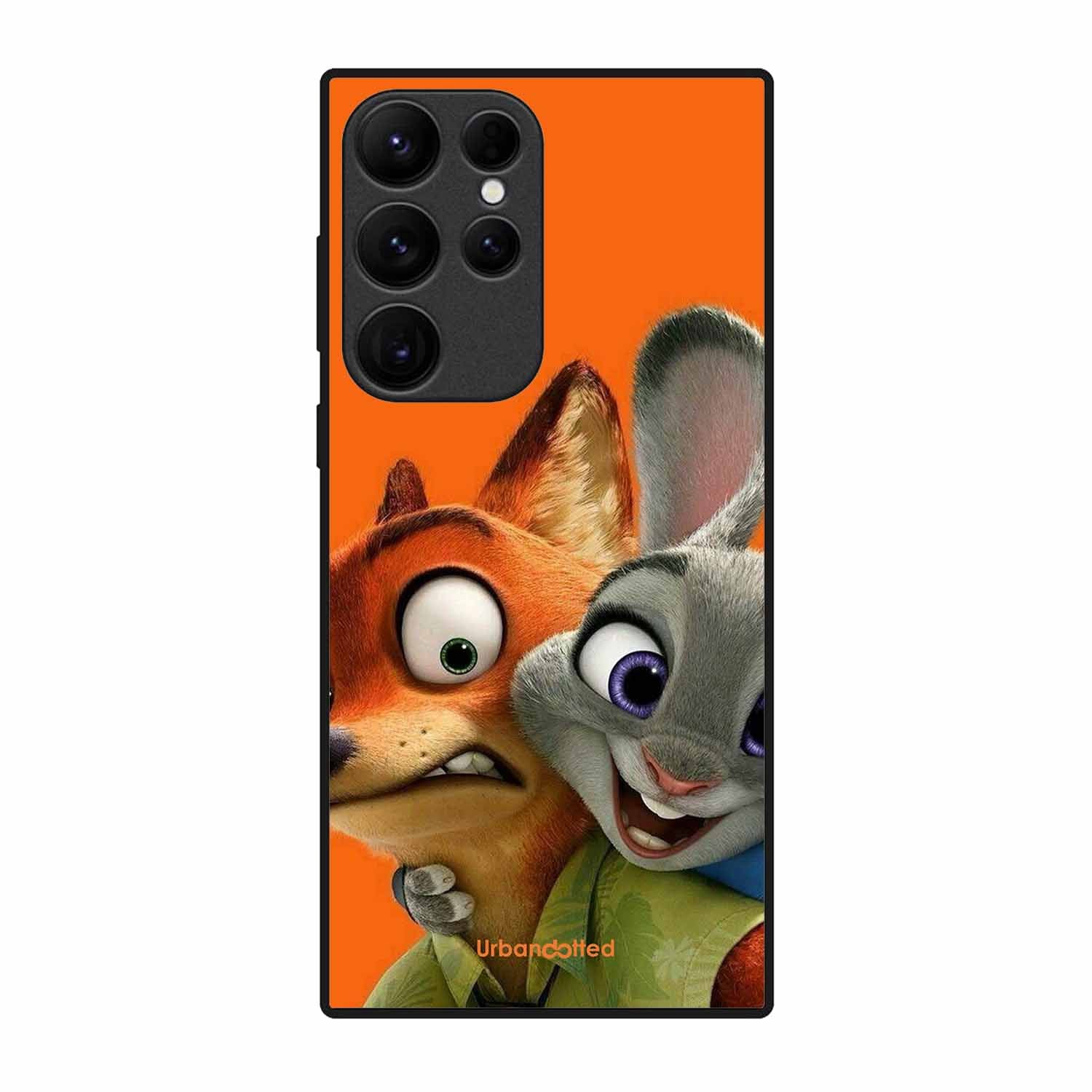 Zootopia Friends Glass Case For Samsung S23 Ultra 5G