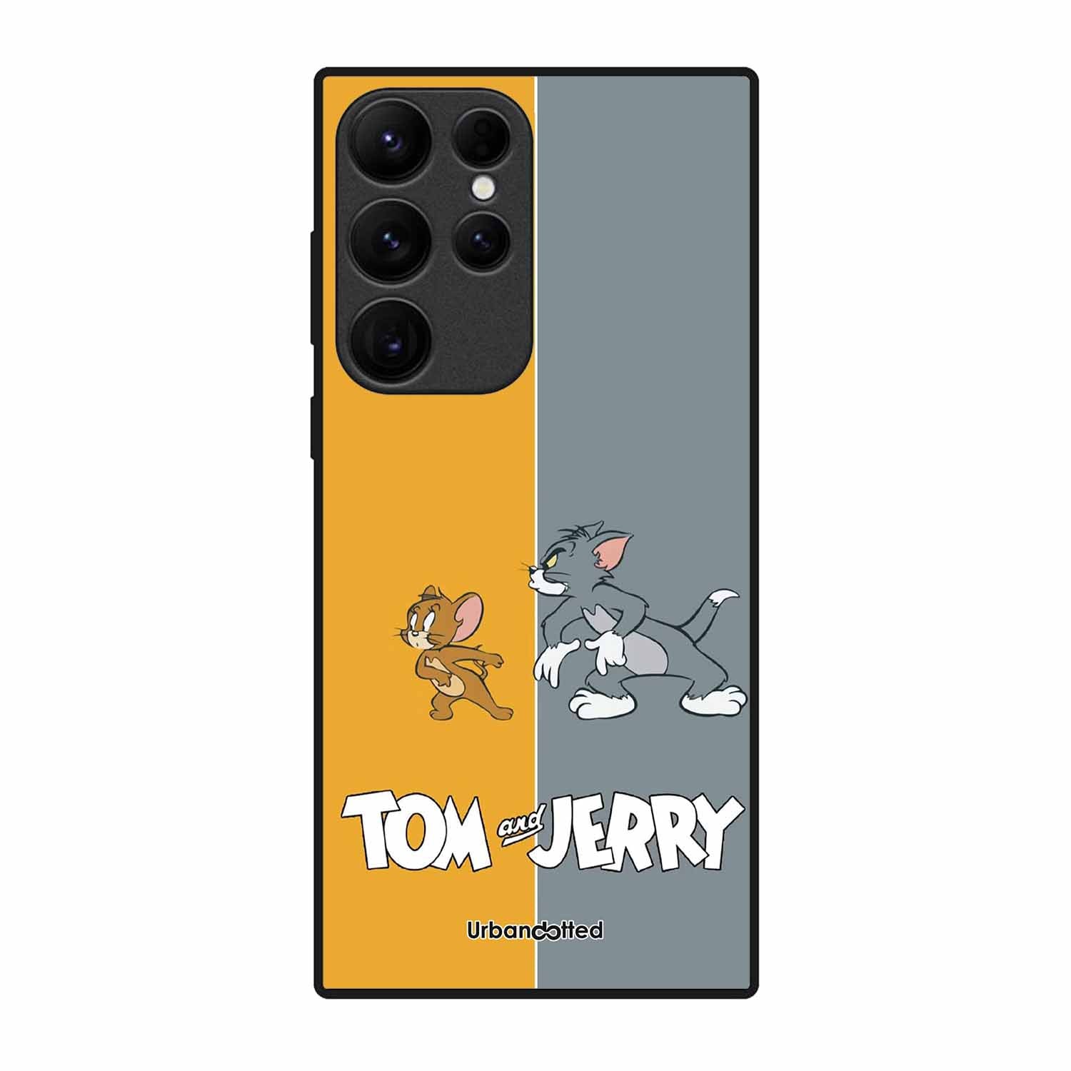 Tom and Jerry Chase Glass Case For Samsung S23 Ultra 5G