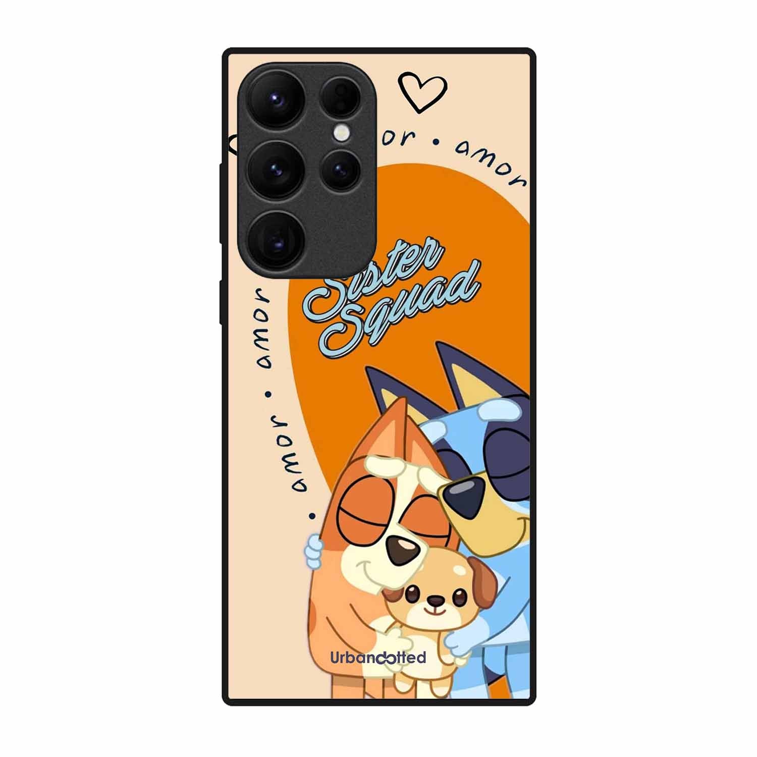 Aussie Cartoon Sisters Glass Case For Samsung S23 Ultra 5G