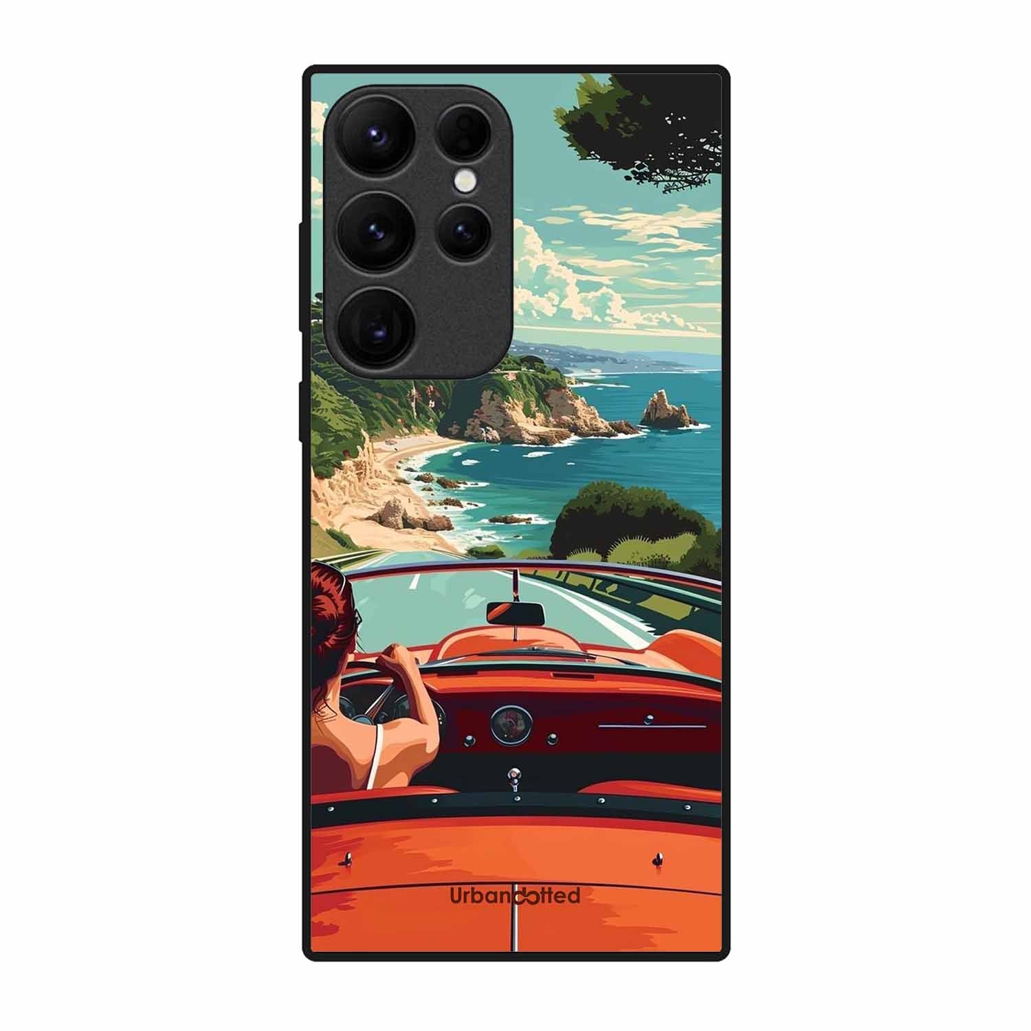 Ocean Breeze Road Trip Glass Case For Samsung S23 Ultra 5G