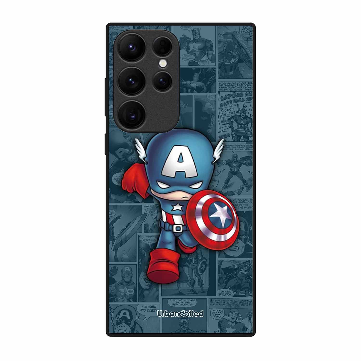 Captain America Glass Case For Samsung S25 Ultra