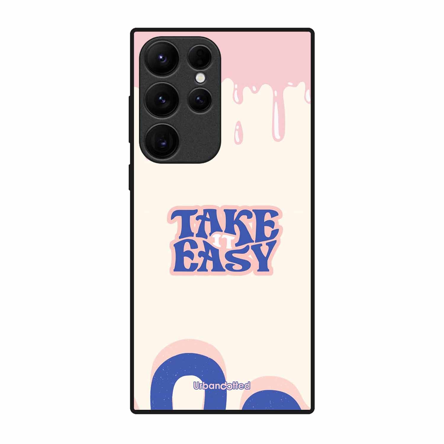 Take It Easy Drip Glass Case For Samsung S23 Ultra 5G
