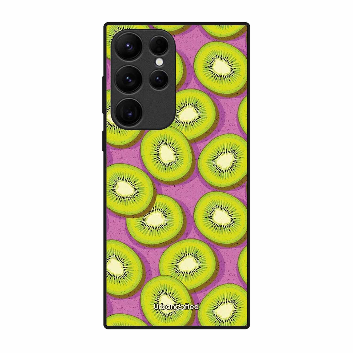 Refreshing Kiwi Glass Case For Samsung S23 Ultra 5G
