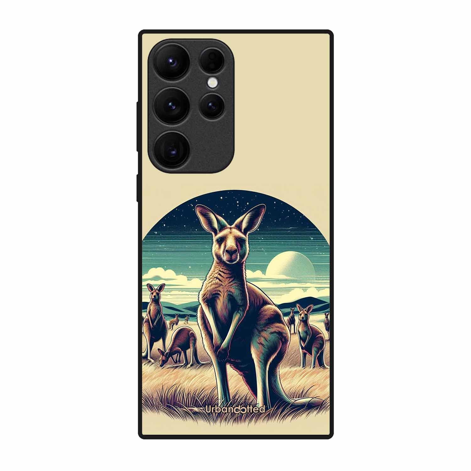 Kangaroo Mob Moonlight Glass Case For Samsung S23 Ultra 5G