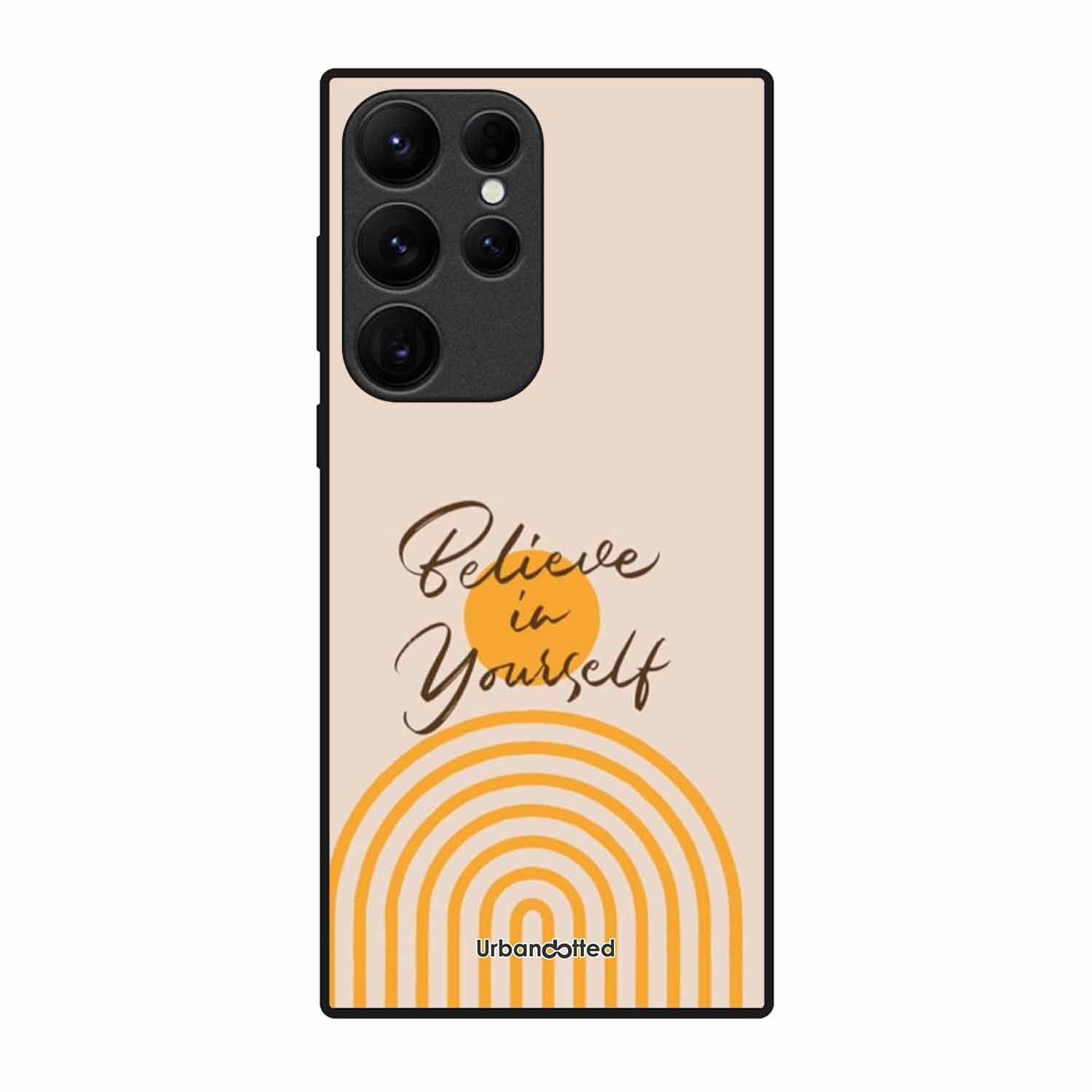 Believe In Yourself Rainbow Glass Case For Samsung S25 Ultra