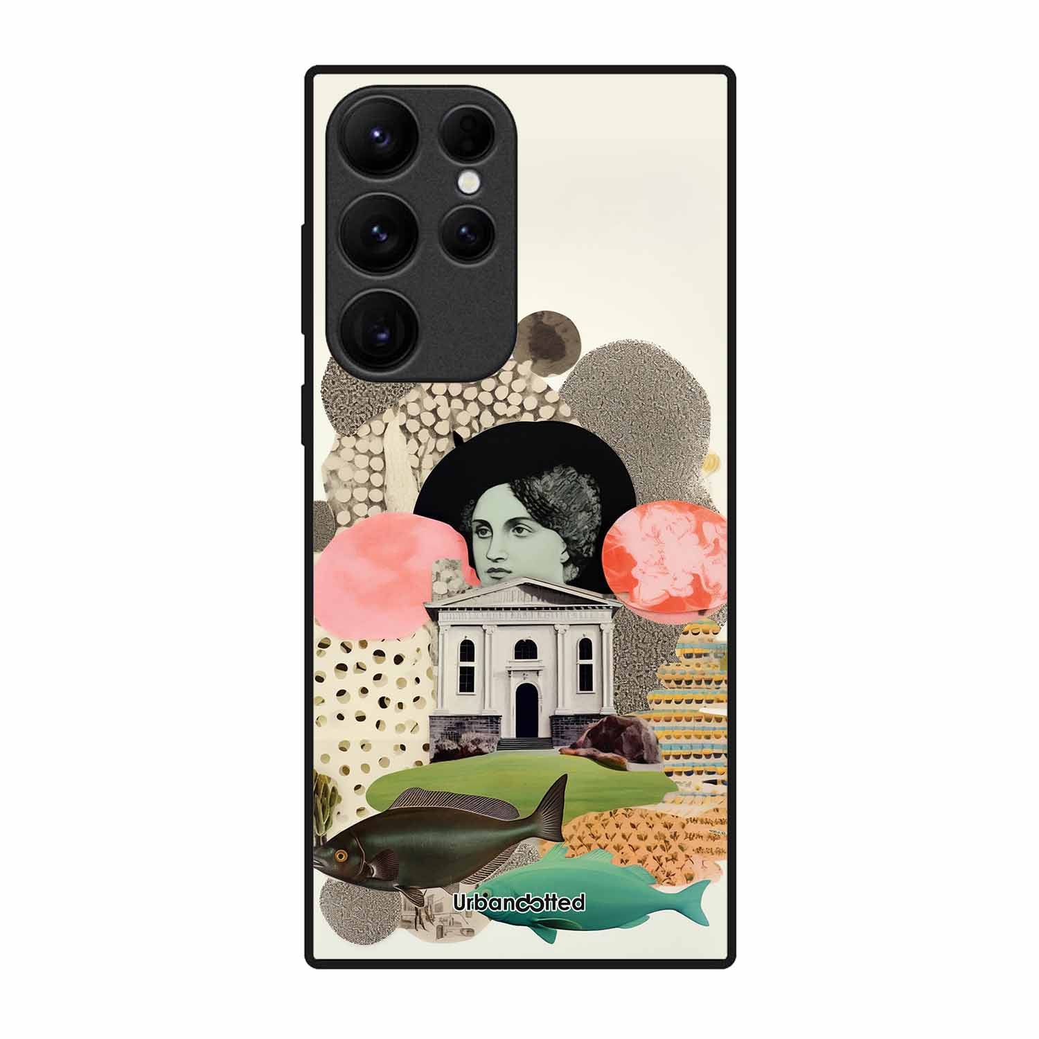 Whimsical Mixed Media Art Glass Case For Samsung S25 Ultra