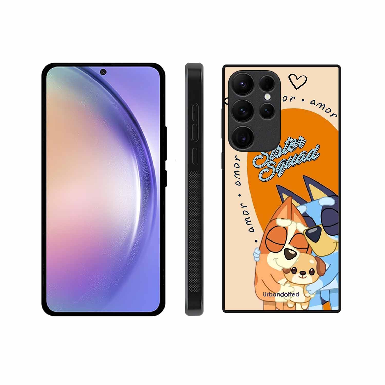 Aussie Cartoon Sisters Glass Case For Samsung S23 Ultra 5G