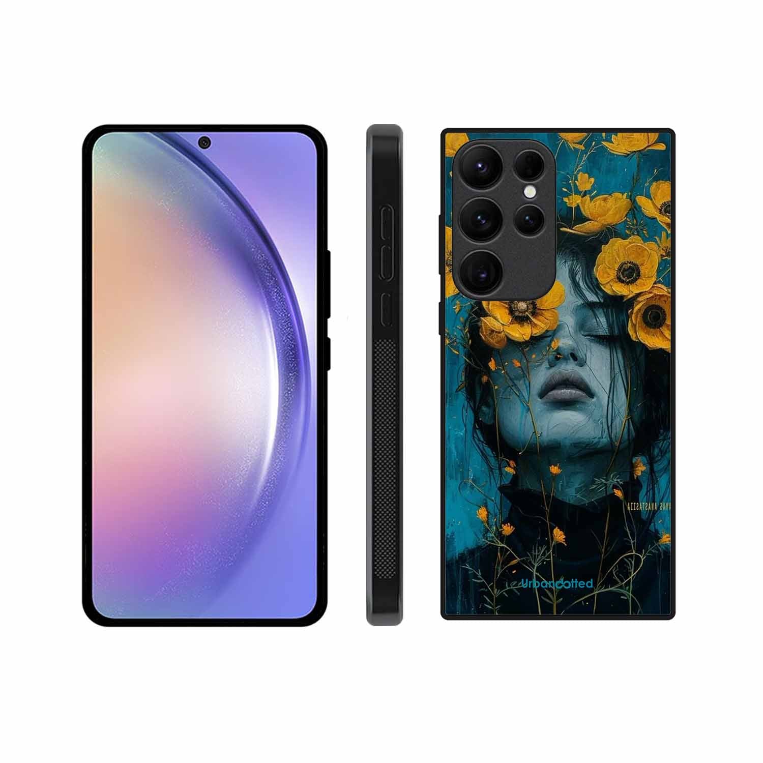Wildflower Spirit Glass Case For Samsung S25 Ultra