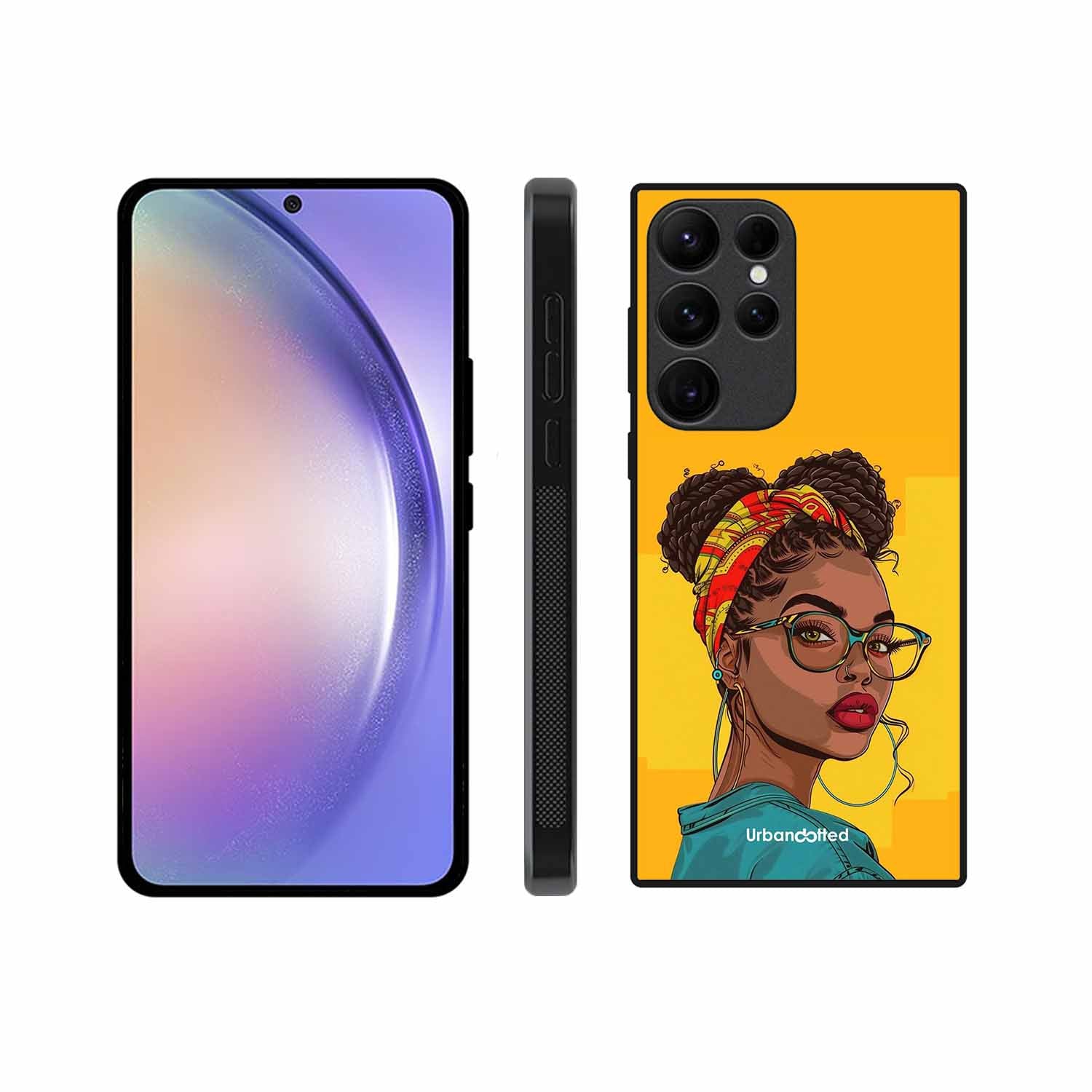 Headscarf Beauty Glass Case For Samsung S23 Ultra 5G
