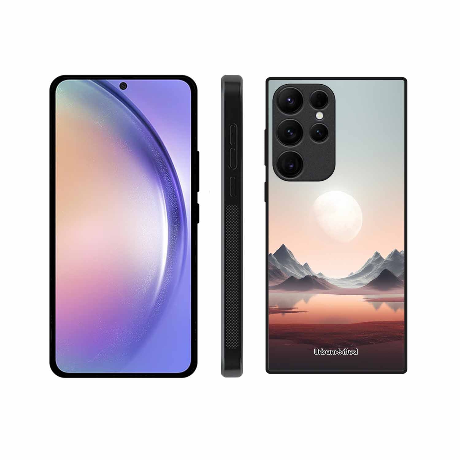 Tranquil Landscape Reflection Glass Case For Samsung S23 Ultra 5G