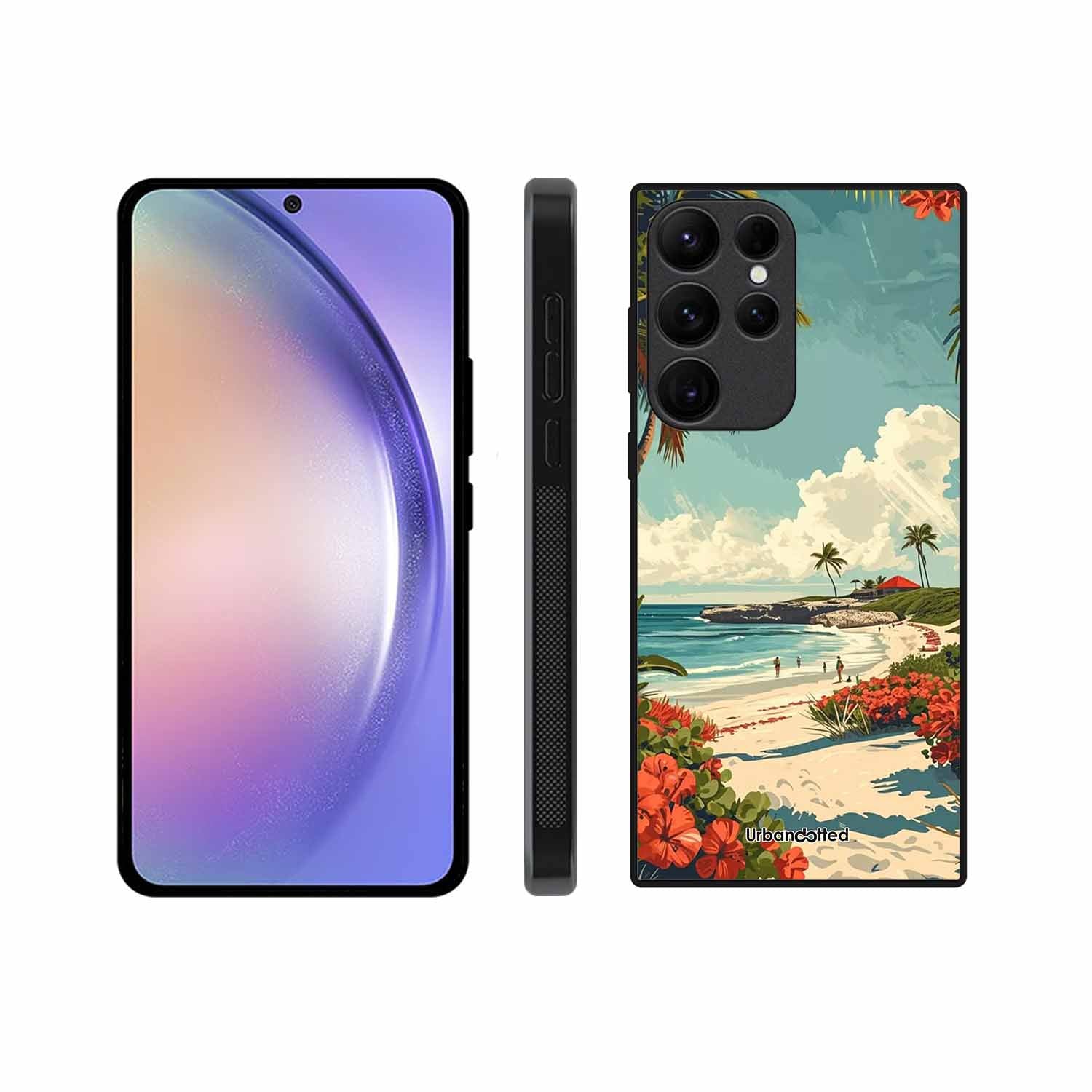 Tropical Beach Paradise Glass Case For Samsung S23 Ultra 5G