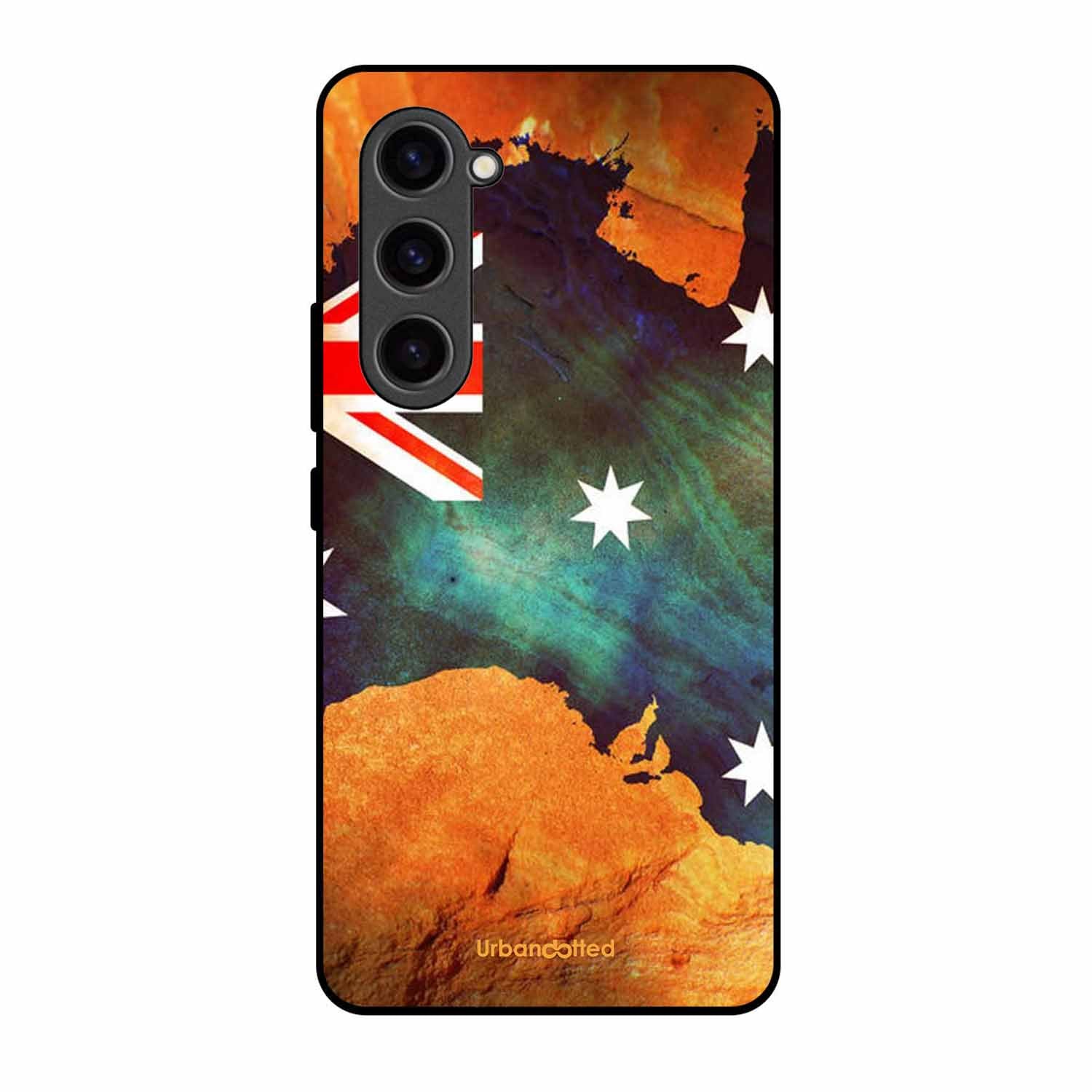 Australian Flag Map Glass Case For Samsung S23 Plus 5G