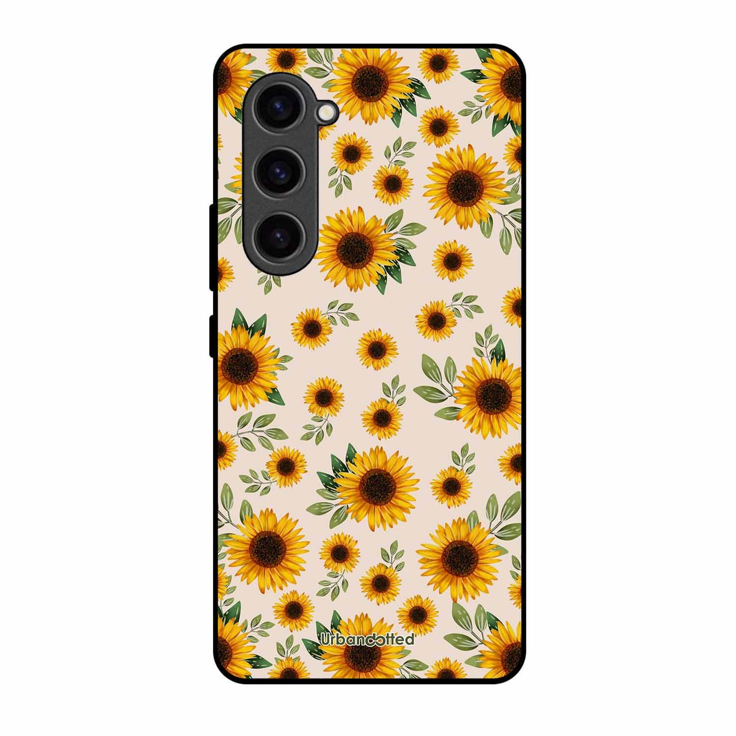 Summer Sunflowers Glass Case For Samsung S23 5G