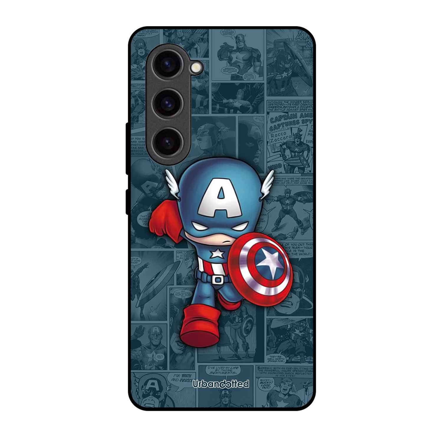 Captain America Glass Case For Samsung S23 Plus 5G