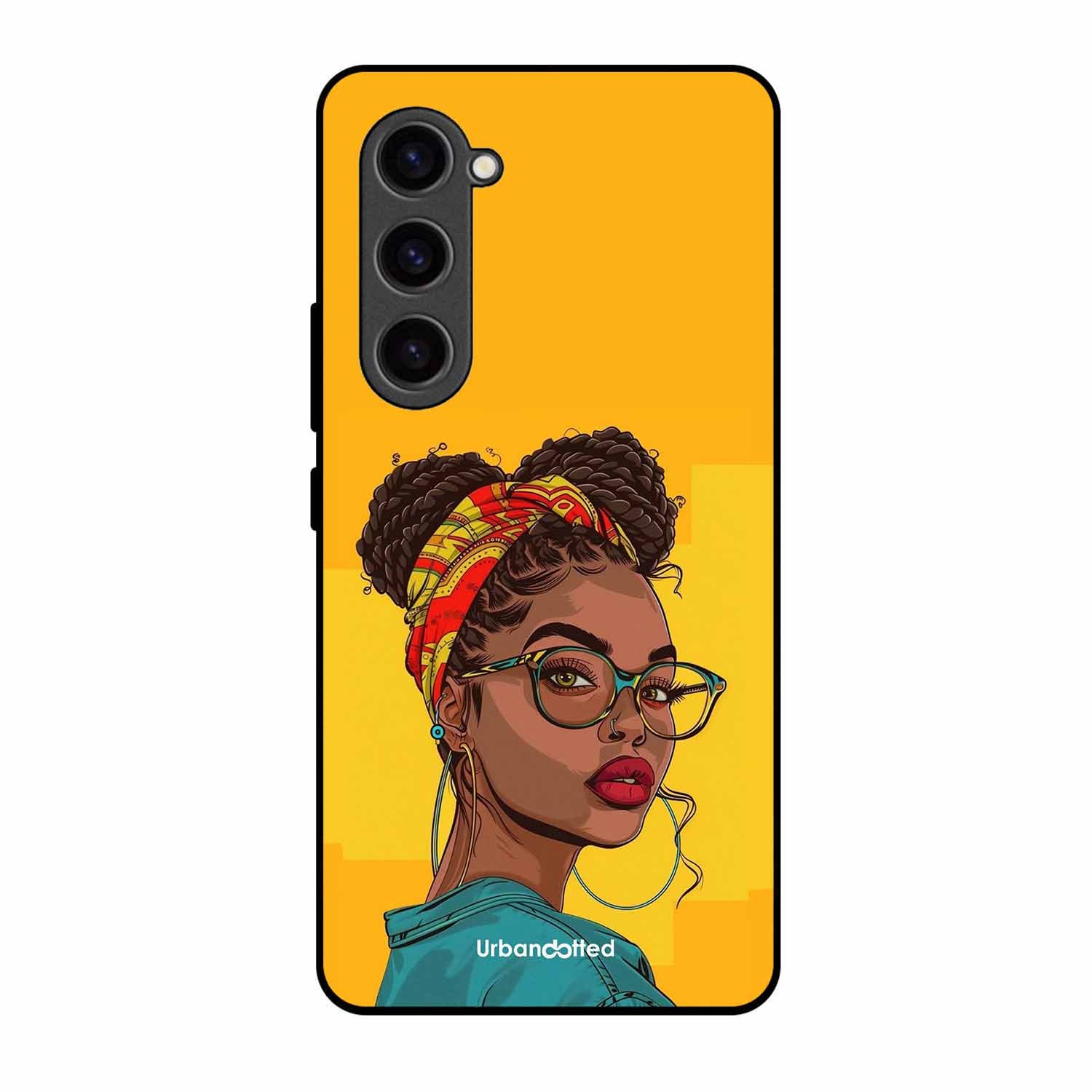 Headscarf Beauty Glass Case For Samsung S23 Plus 5G