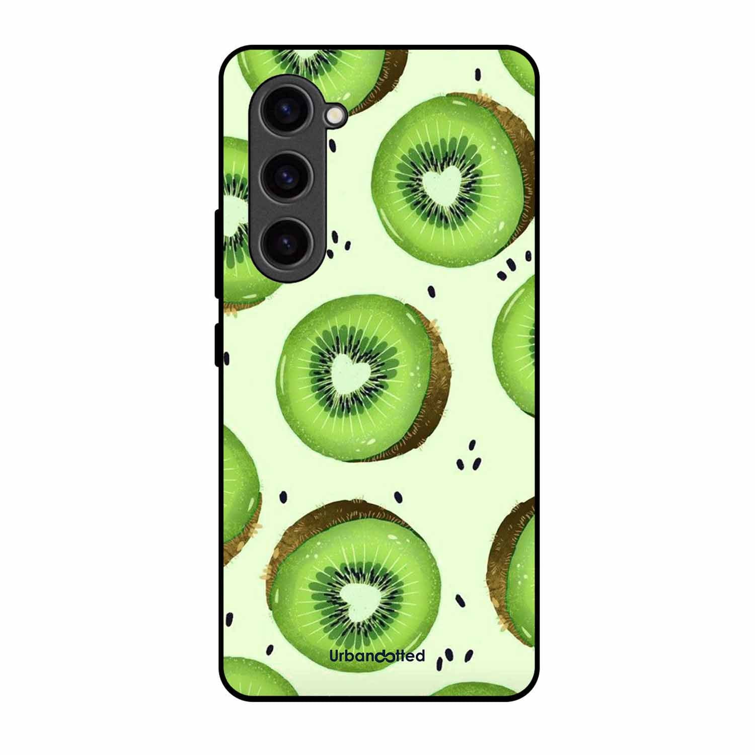 Tropical Kiwi Fruit Glass Case For Samsung S23 Plus 5G
