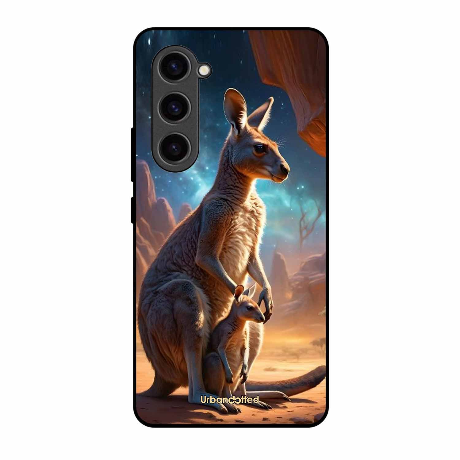 Kangaroo Mother Love Glass Case For Samsung S23 Plus 5G