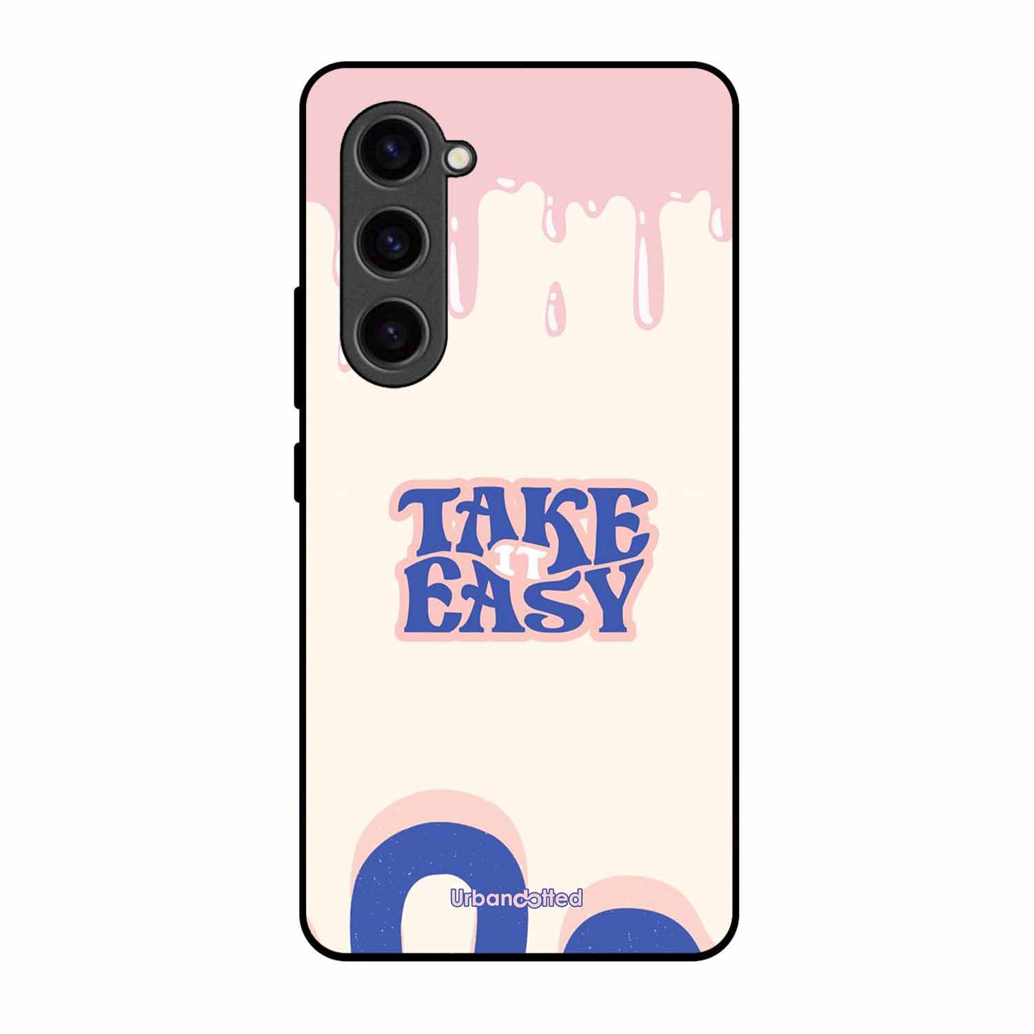 Take It Easy Drip Glass Case For Samsung S23 5G