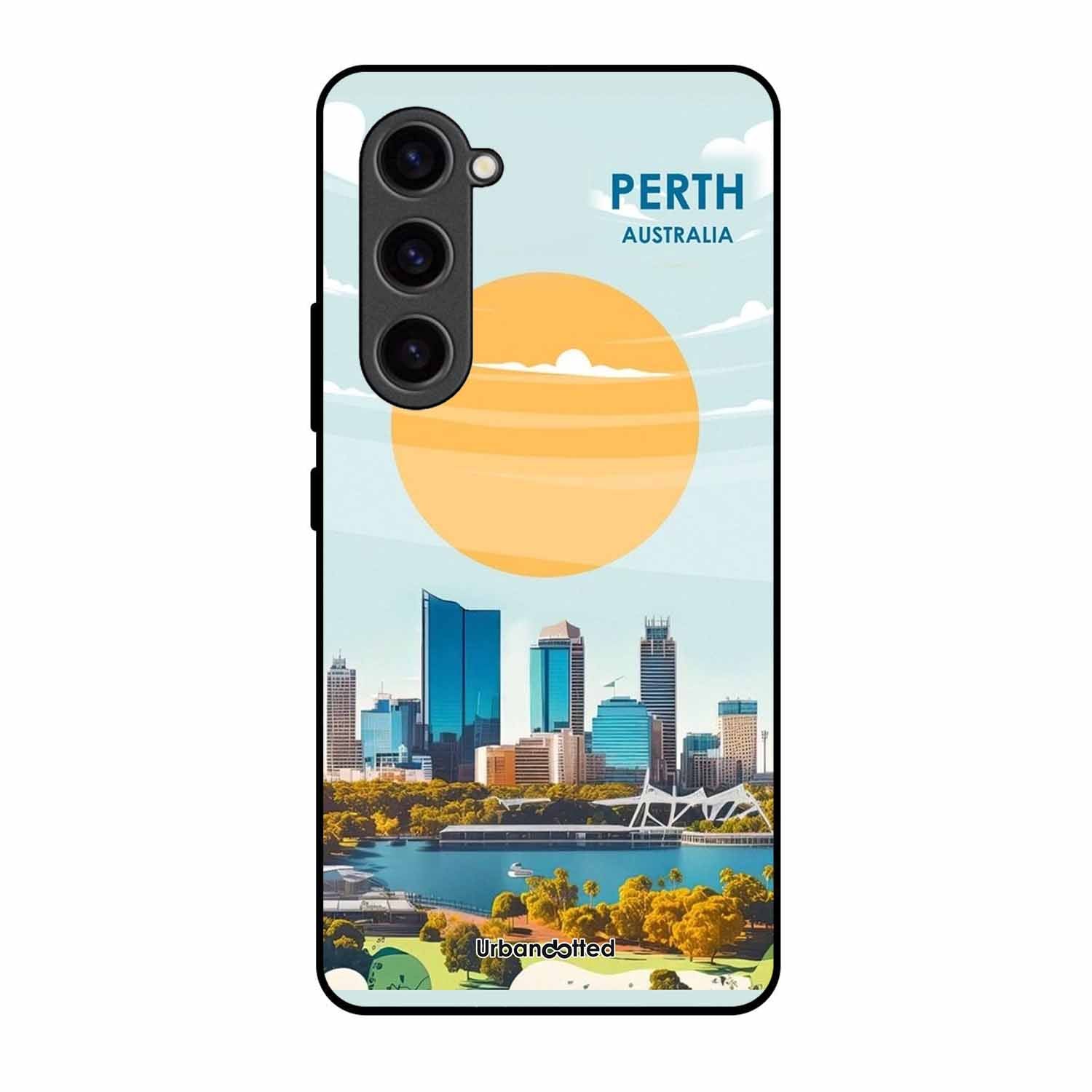 Western Australia Cityscape Glass Case For Samsung S23 5G