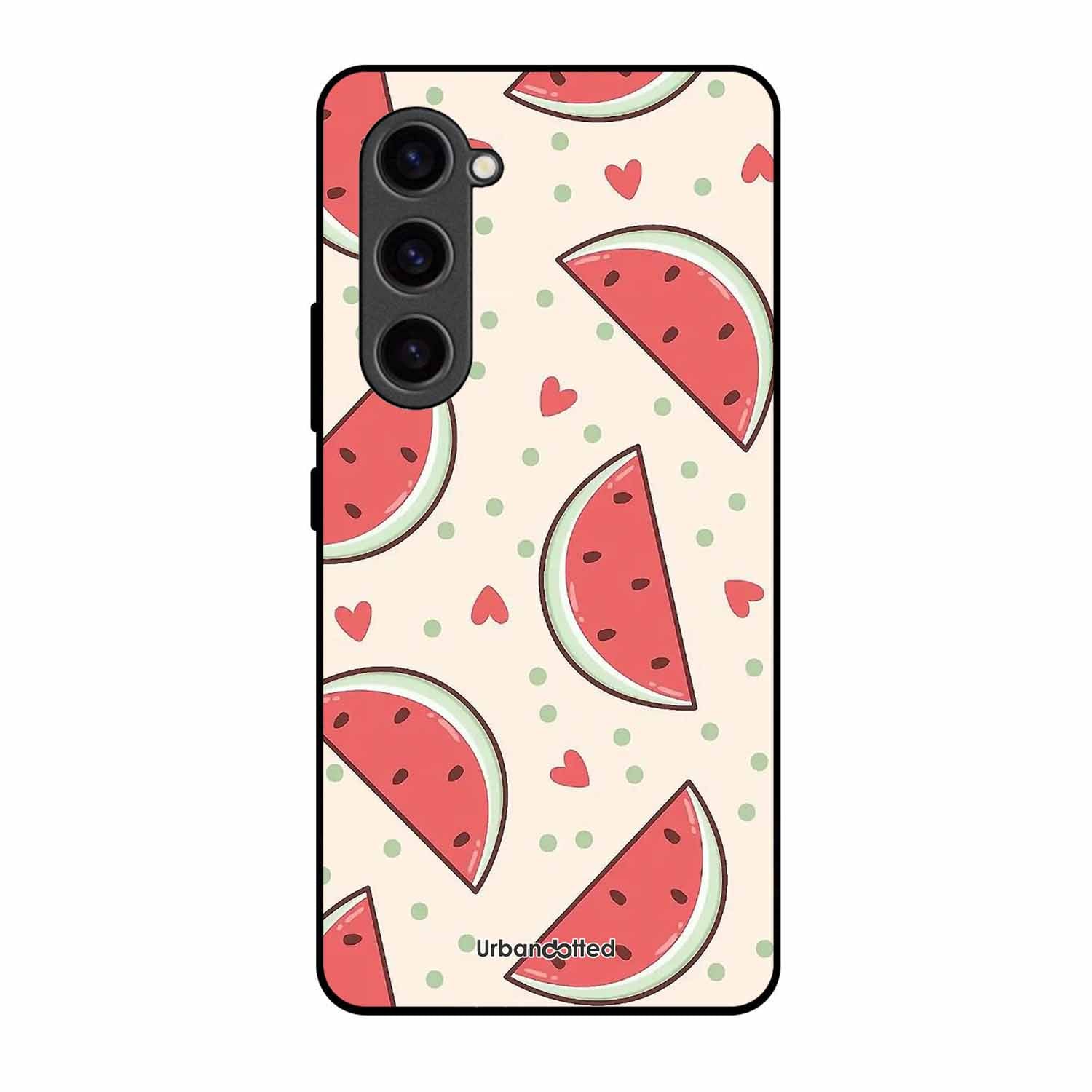 Watermelon Slice Fun Glass Case For Samsung S23 5G