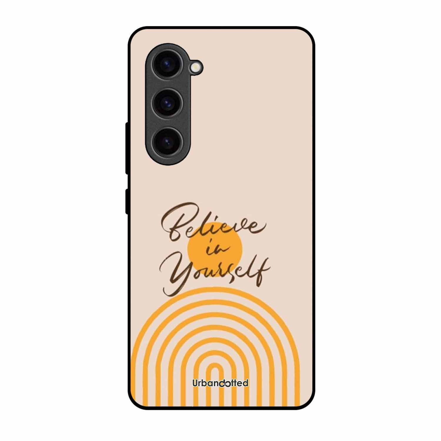 Believe In Yourself Rainbow Glass Case For Samsung S23 5G