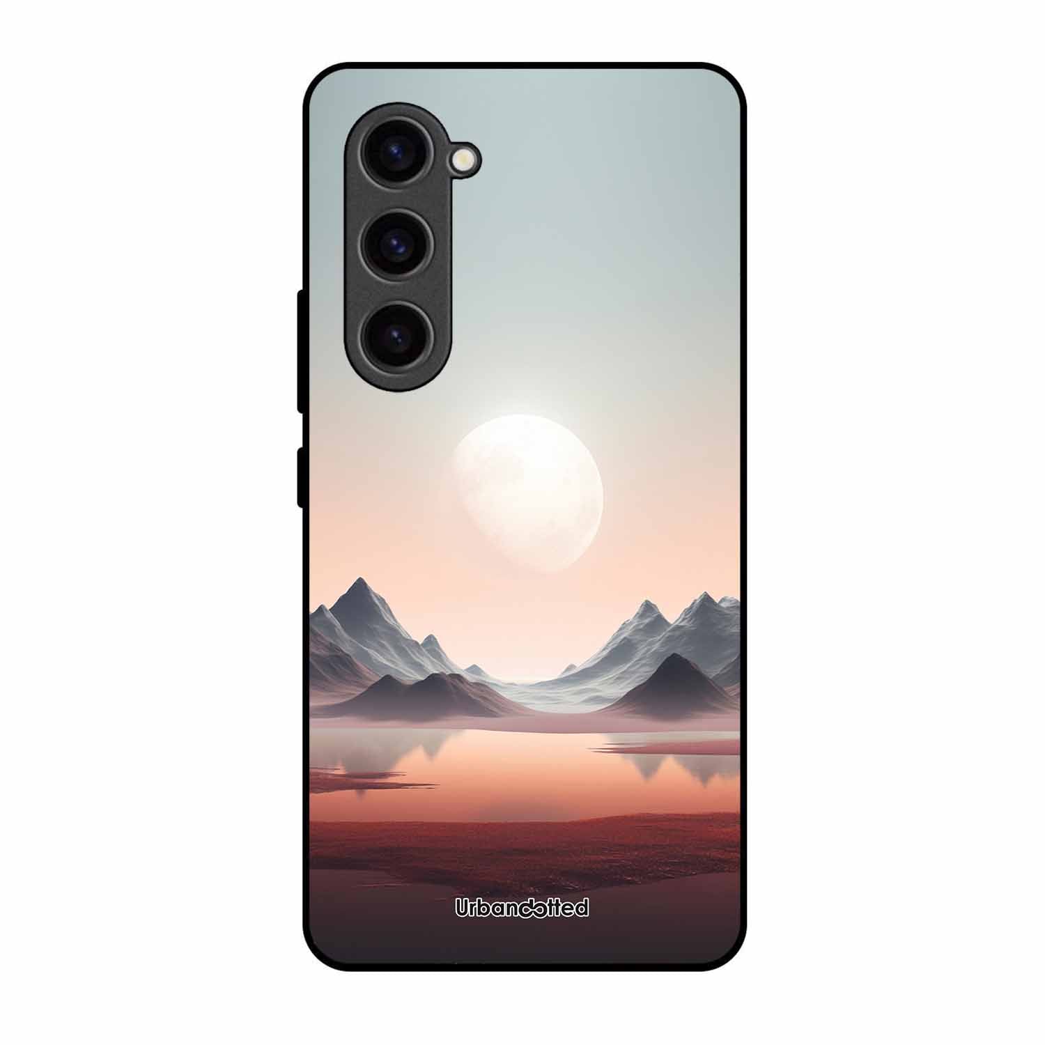 Tranquil Landscape Reflection Glass Case For Samsung S23 5G