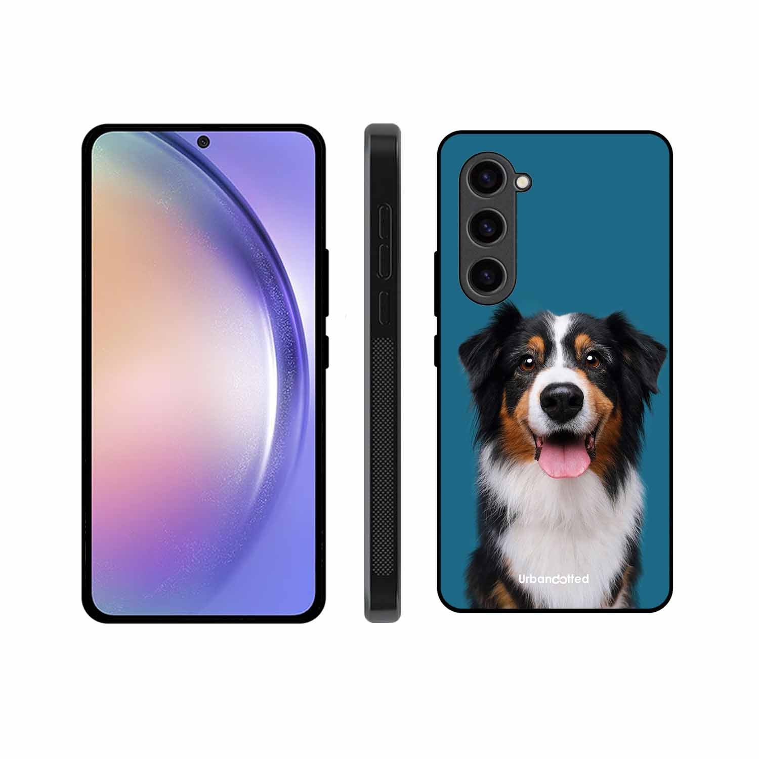 Aussie Shepherd Smile Glass Case For Samsung S23 5G