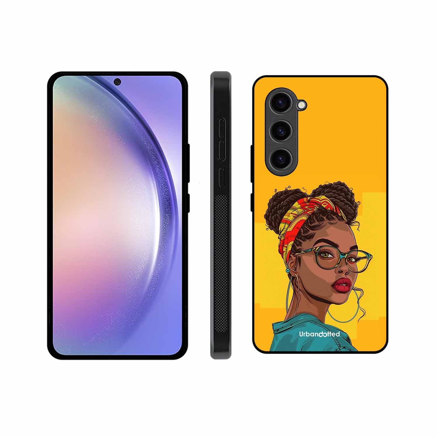 Headscarf Beauty Glass Case For Samsung S23 Plus 5G