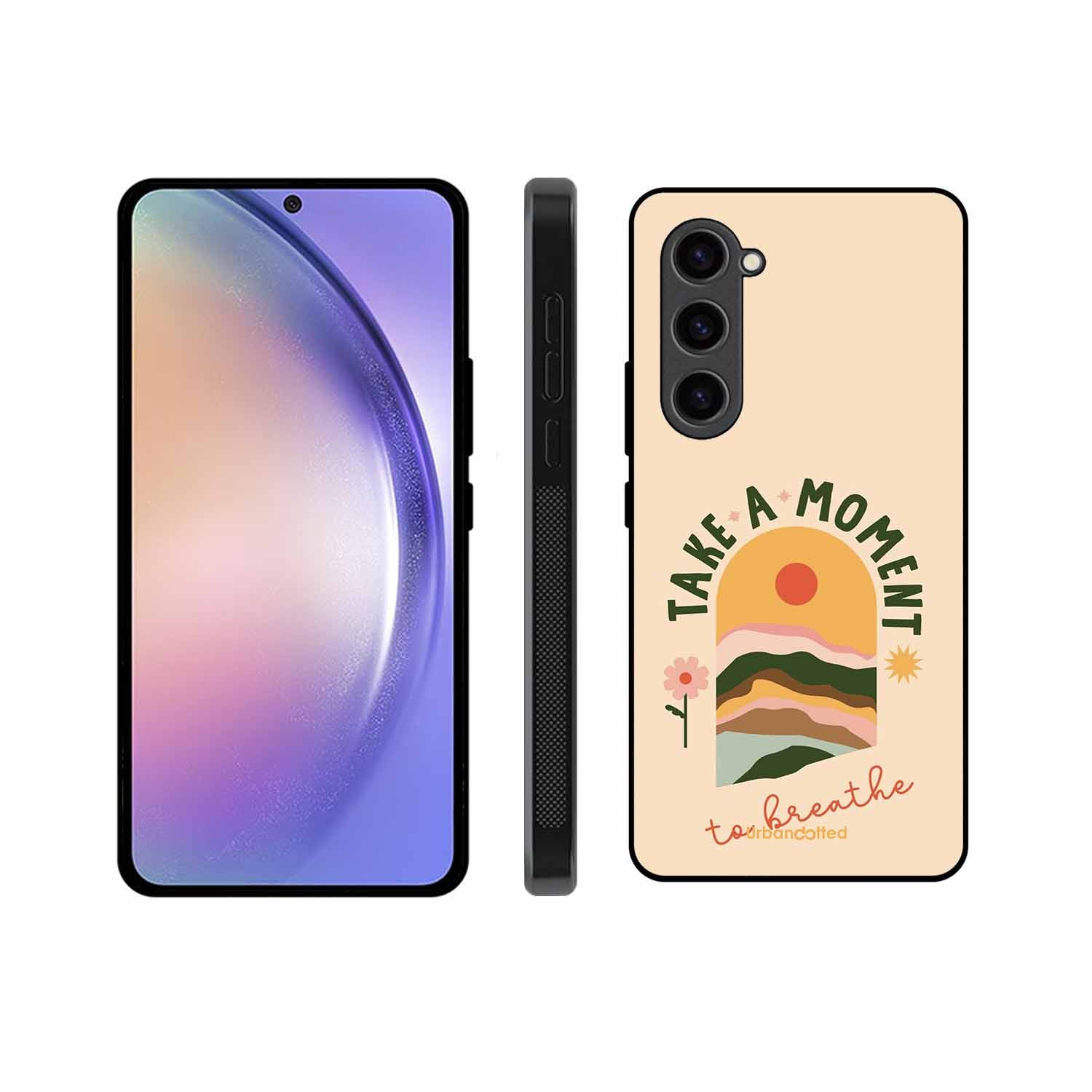 Take A Moment Breathe Glass Case For Samsung S23 Plus 5G