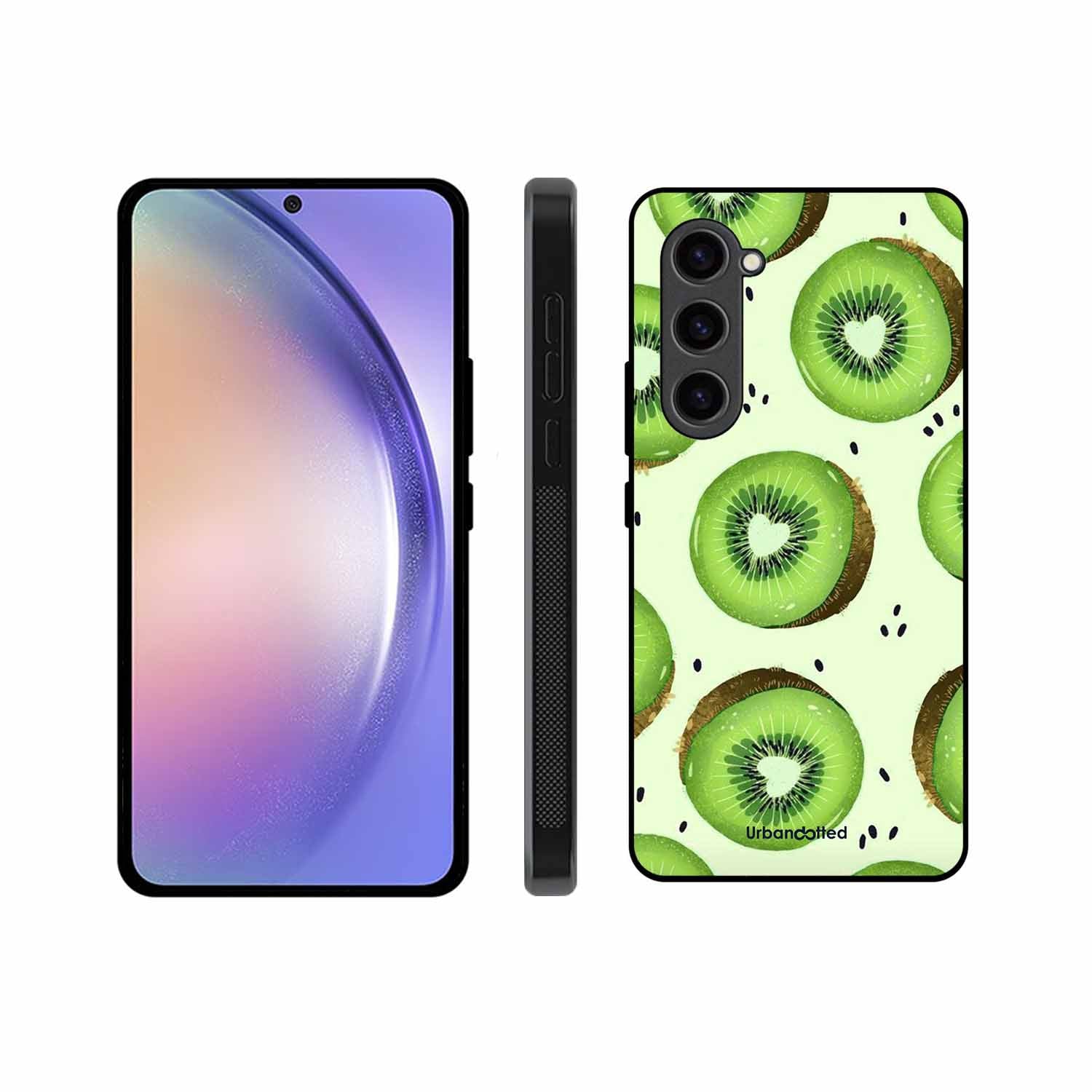 Tropical Kiwi Fruit Glass Case For Samsung S23 Plus 5G