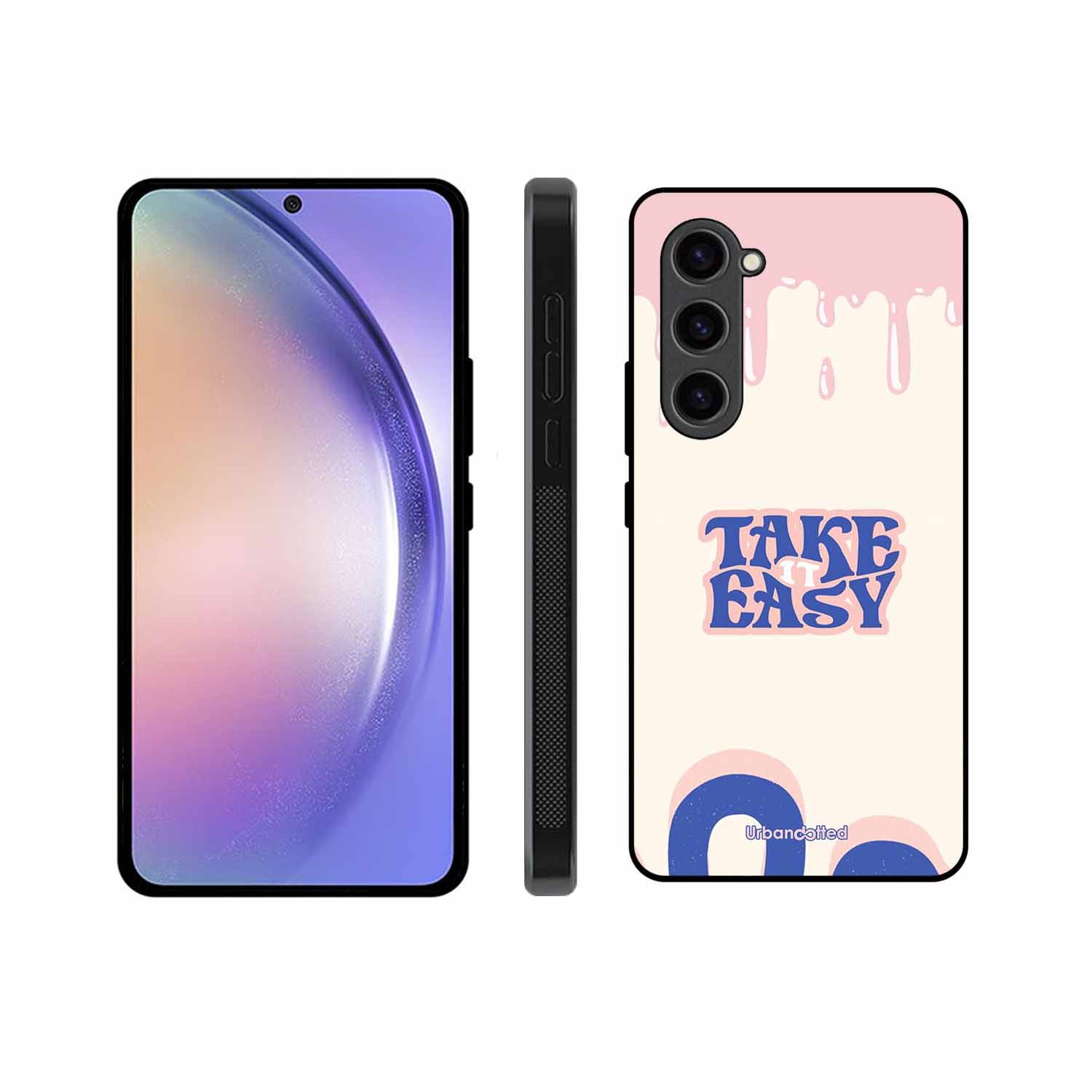 Take It Easy Drip Glass Case For Samsung S23 5G