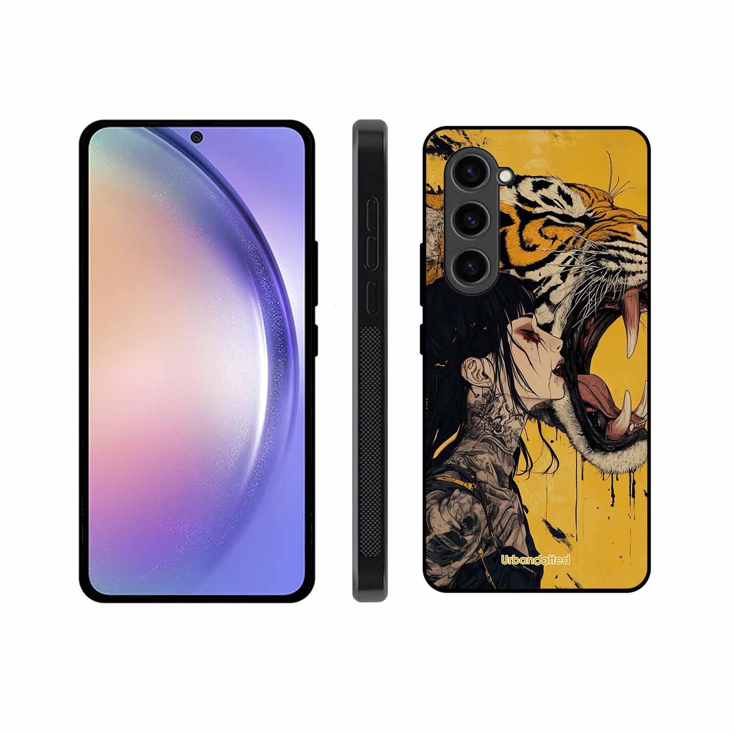 Tattooed Girl with Tiger Glass Case For Samsung S23 5G