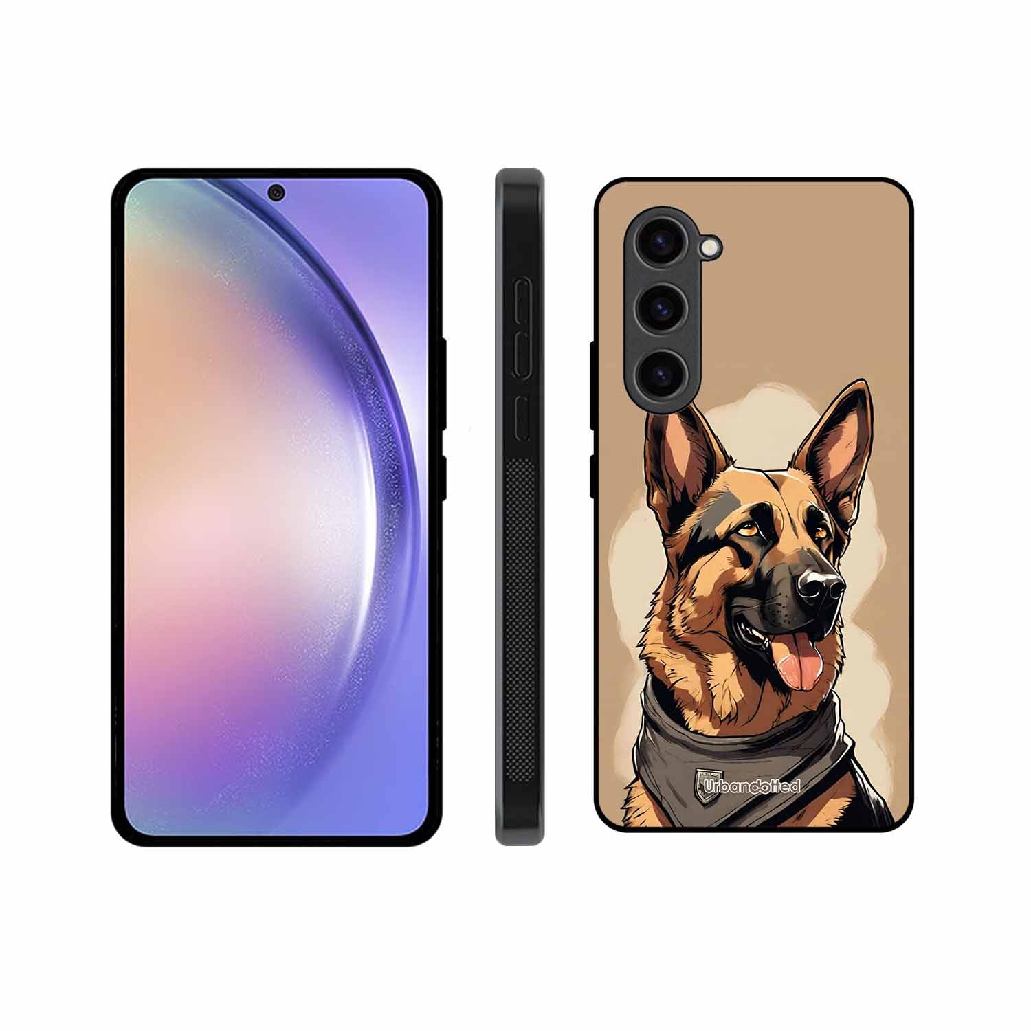 German Shepherd Portrait Glass Case For Samsung S23 5G